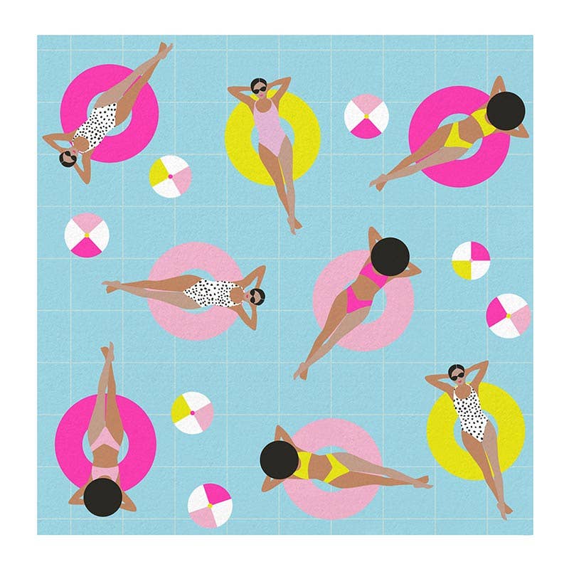 Pool Girls Paper Cocktail Napkins