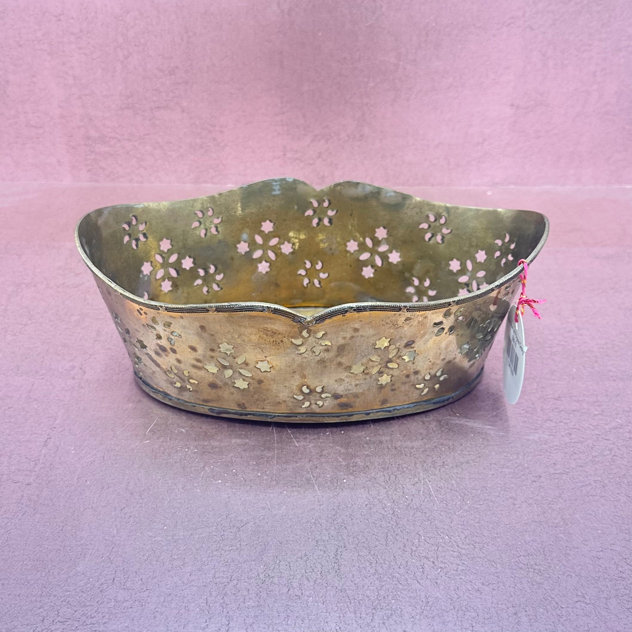 Brass Bowl w/ Filigree Design