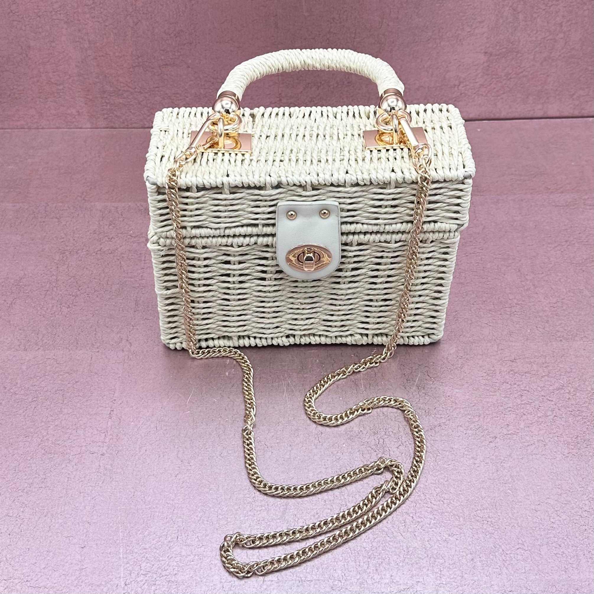 Straw Basket Purse