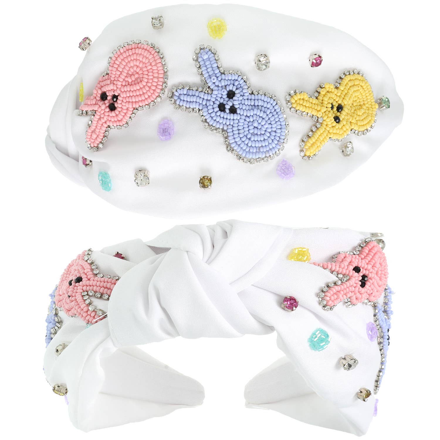 Easter Peep Beaded Headband