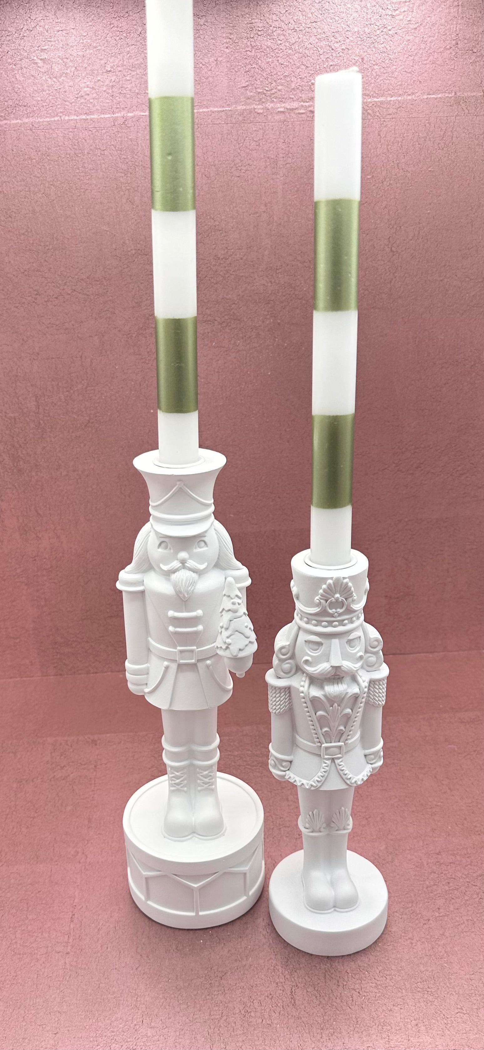 Nutcracker Taper Holder Matte White