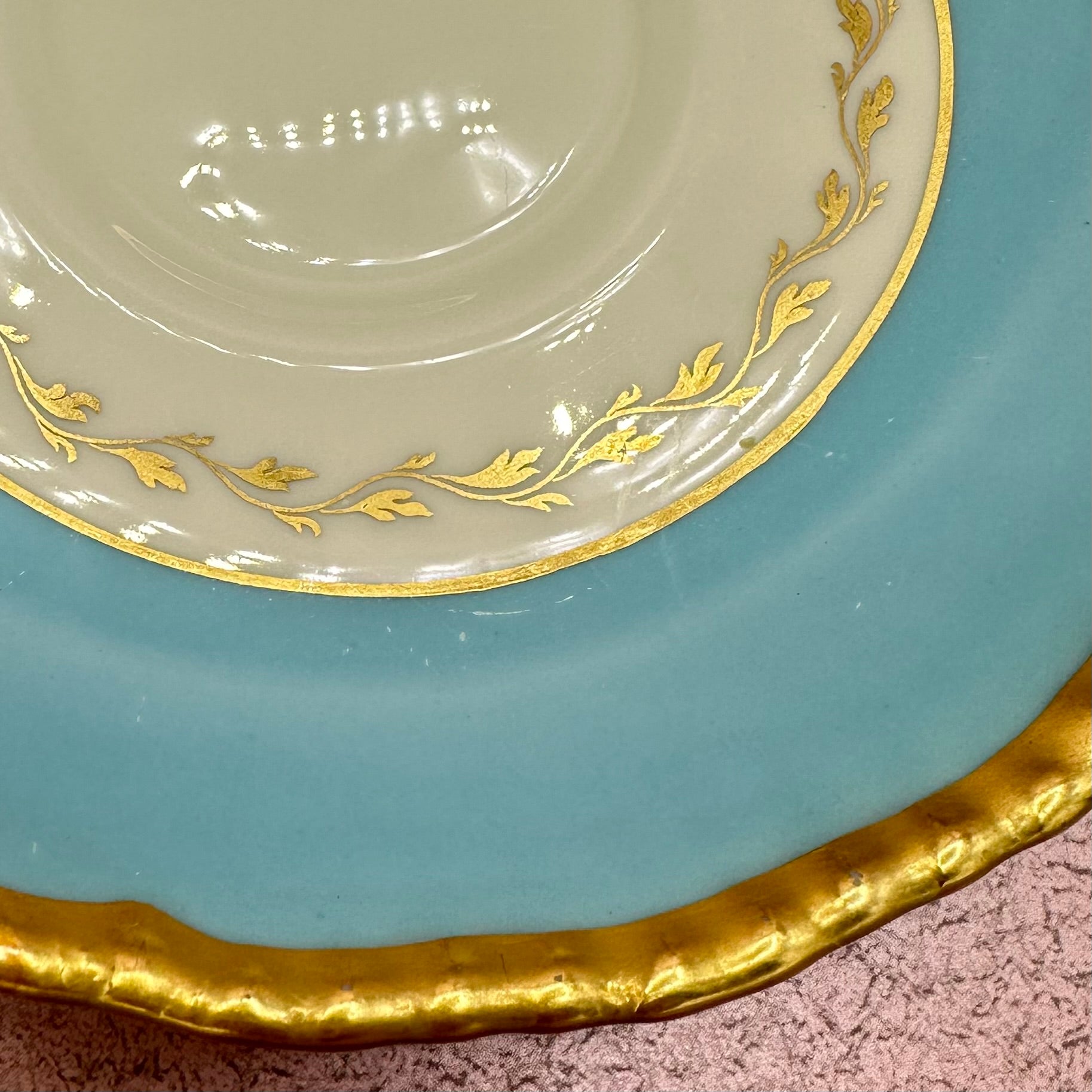 Royal Dalton Blue & Gold Saucers