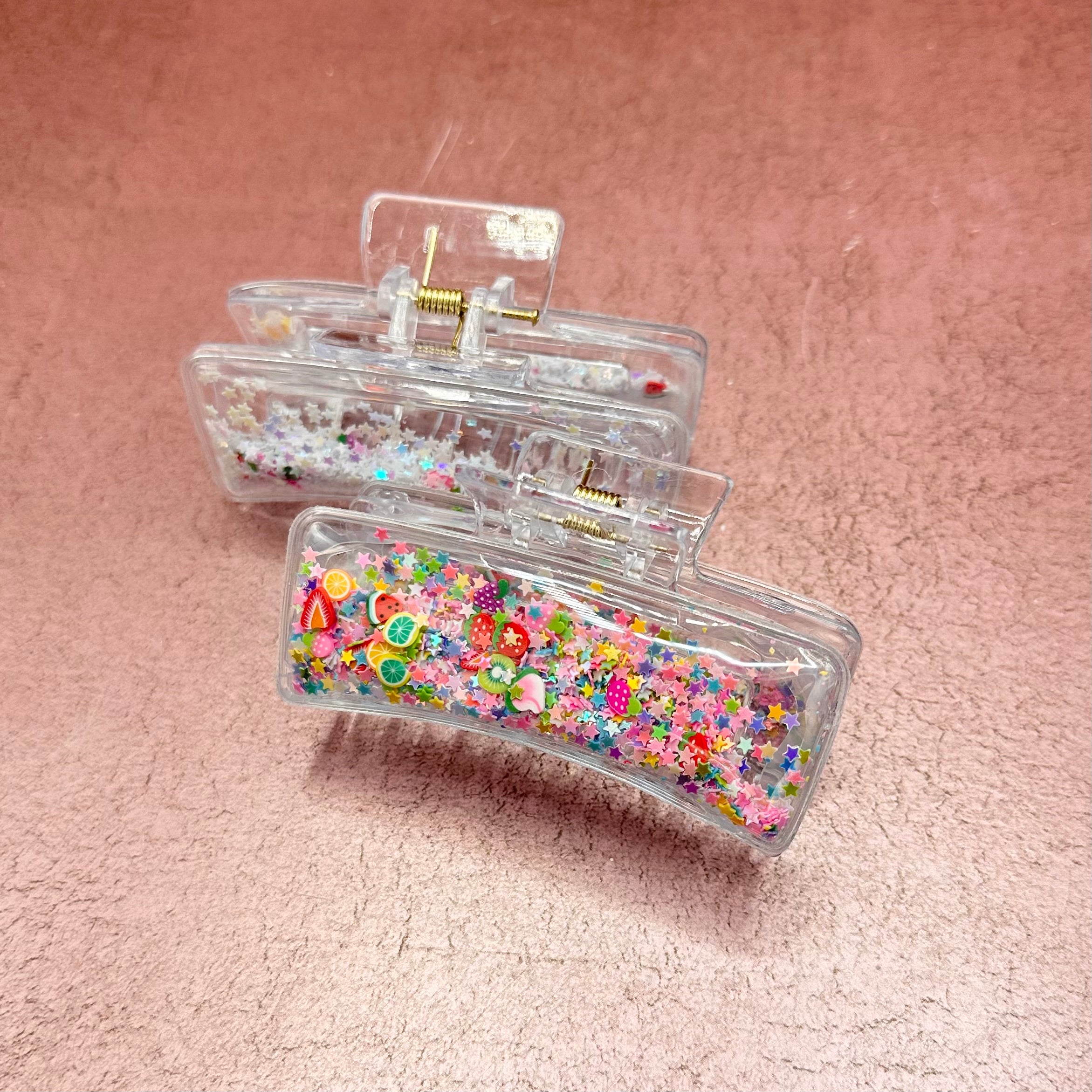 Puffy Sequin Claw Clip