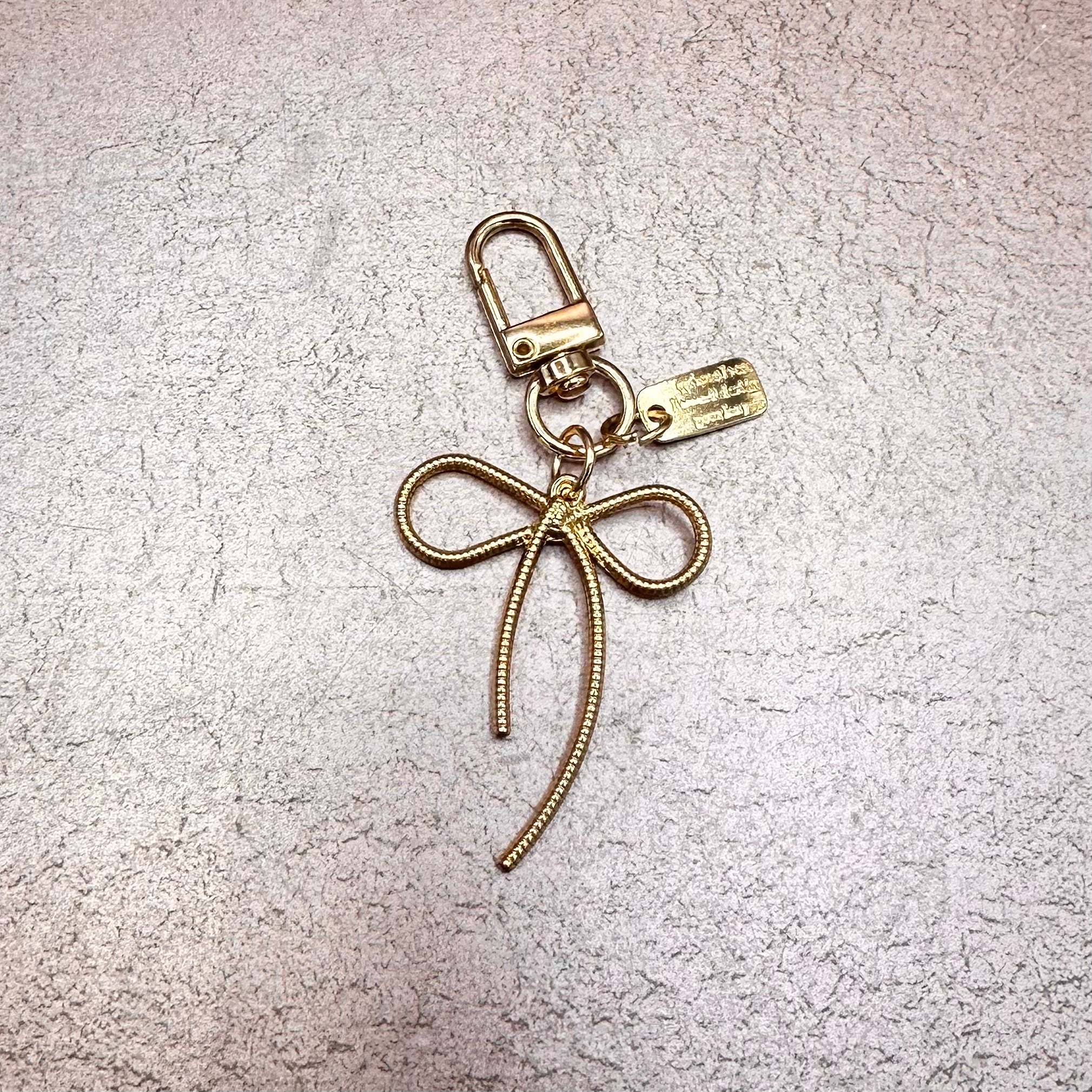 Gold Bow Purse Charm