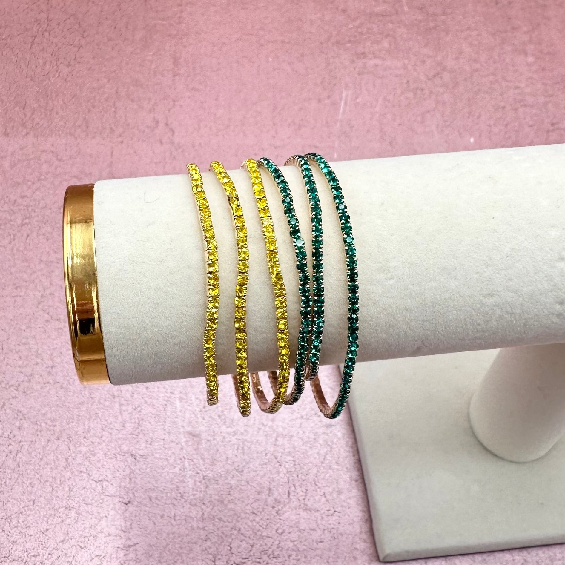 Rhinestone Gameday/Spirit Bracelet Stacks