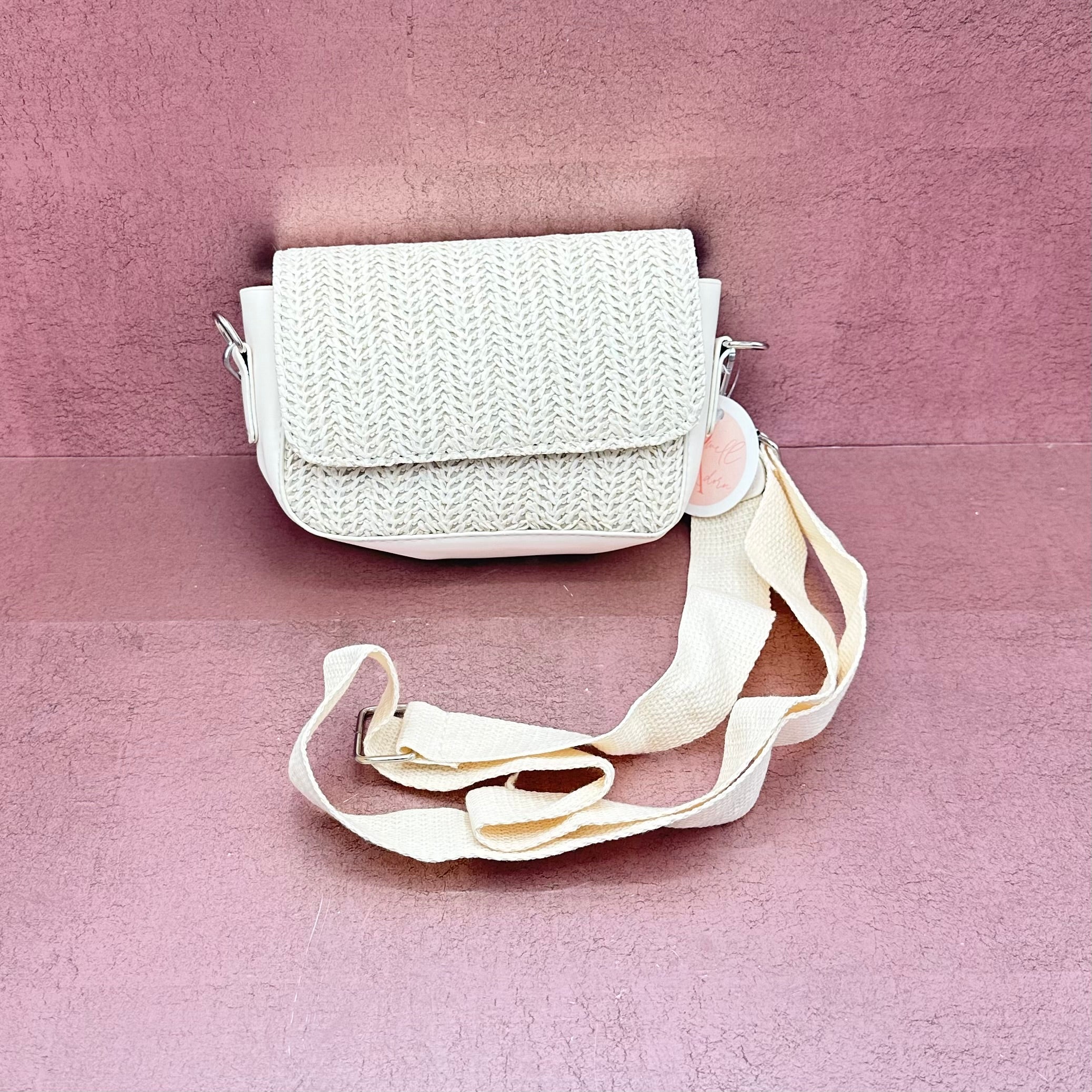 Straw Crossbody Pouch