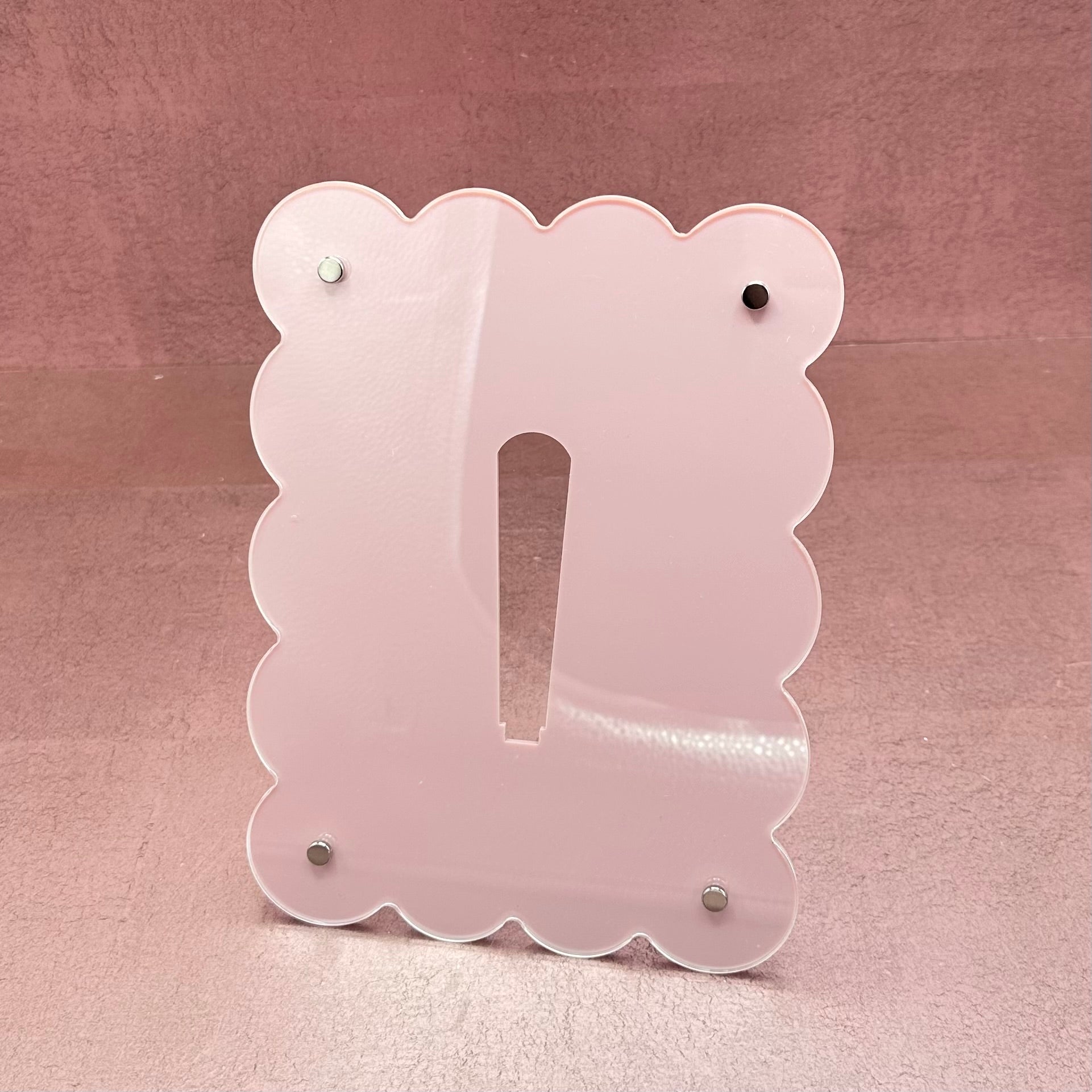Light Pink Acrylic Photo Frame 4x6