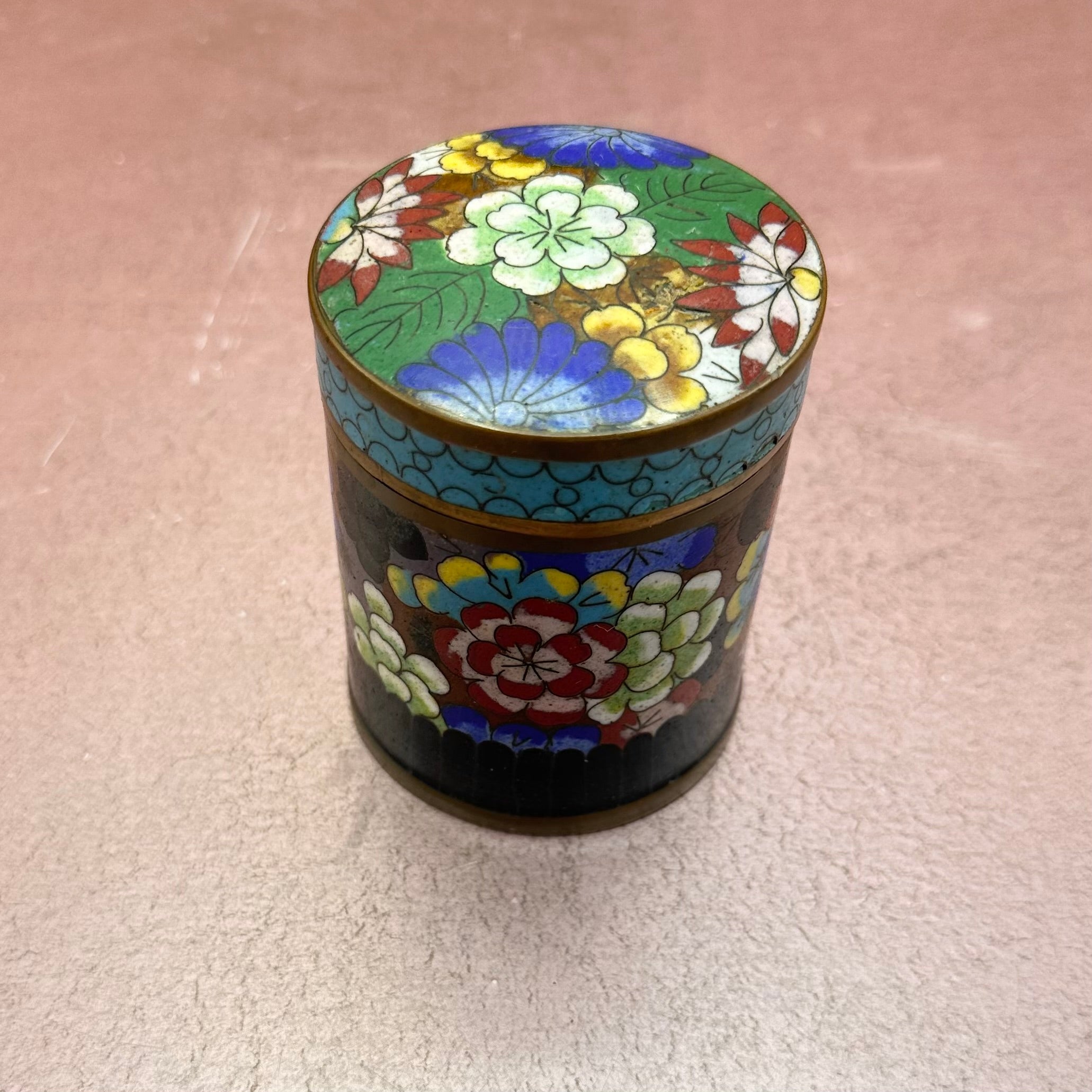 Cloisonné Lidded Enamel Jar