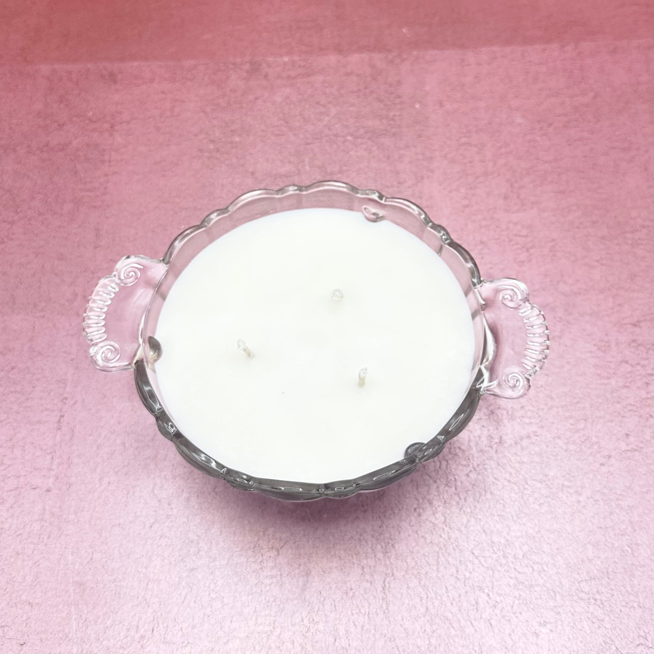 Anchor Hocking Bowl w/ Handles Candle
