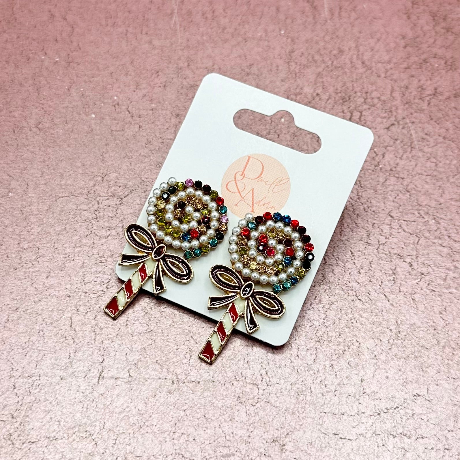 Christmas Lollipop Earrings
