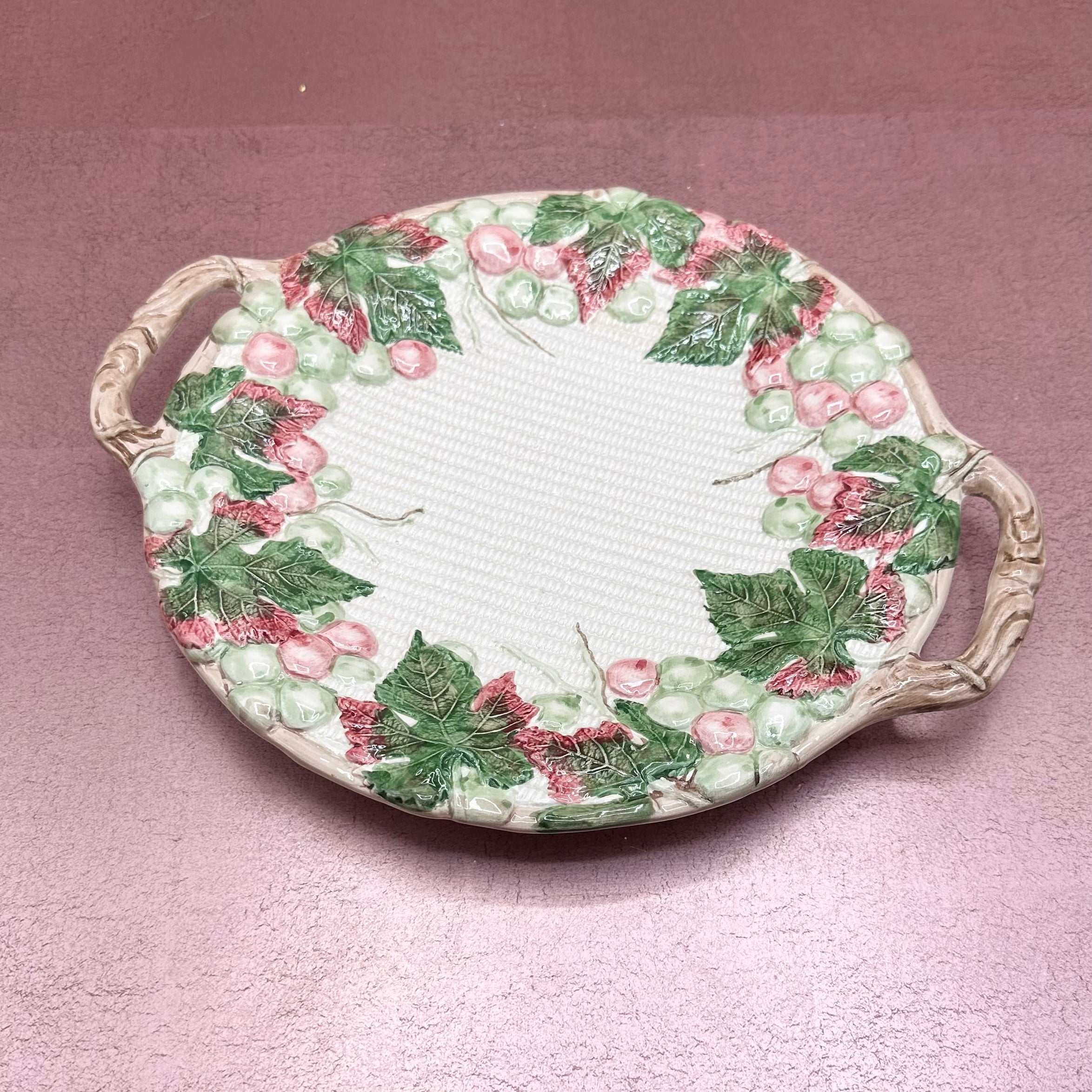Fitz & Floyd Bordeaux Plate w/ Handles