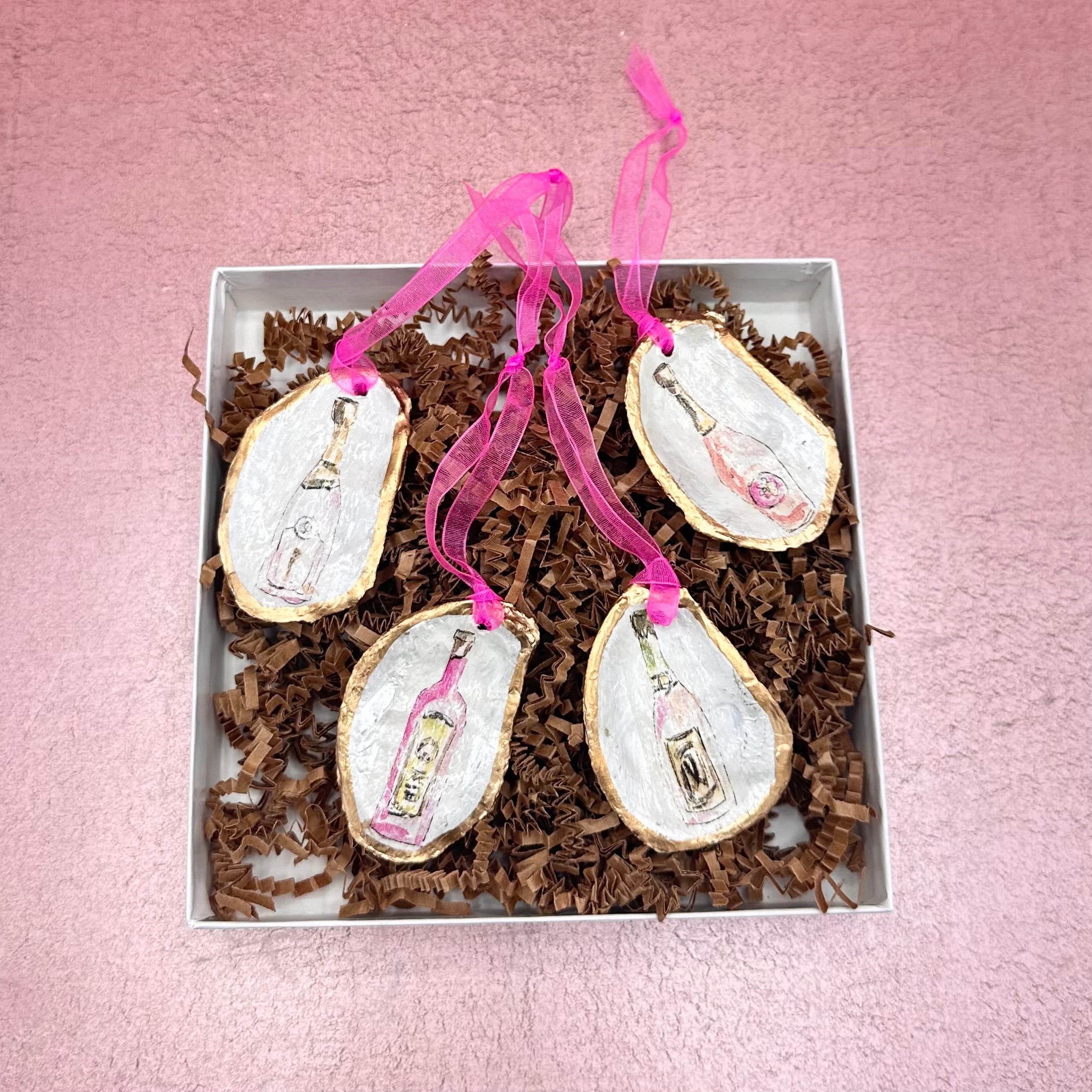 Oyster Shell Christmas Ornament