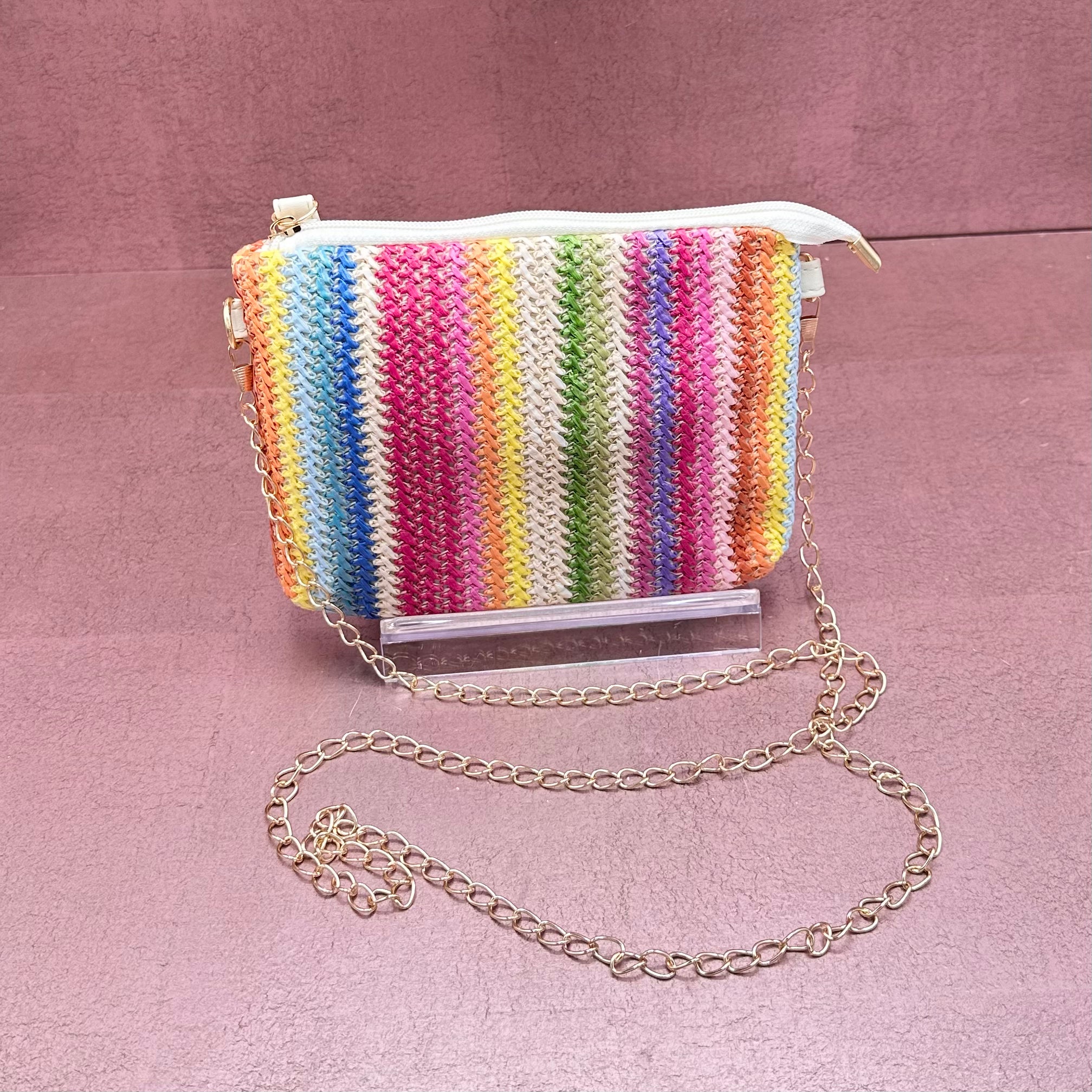 Colorful Striped Summer Crossbody