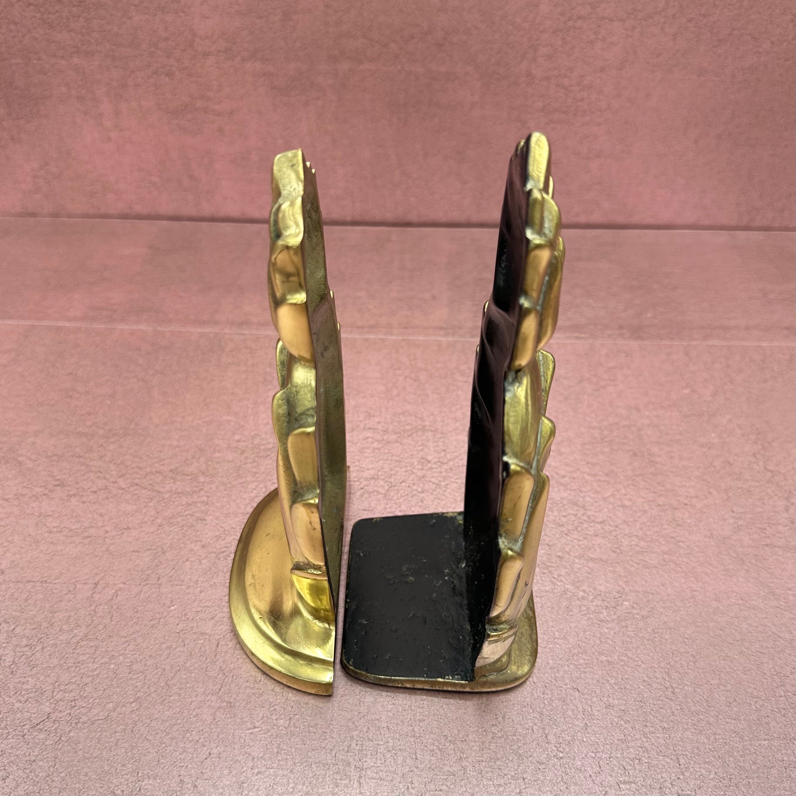 Brass Pineapple Bookends