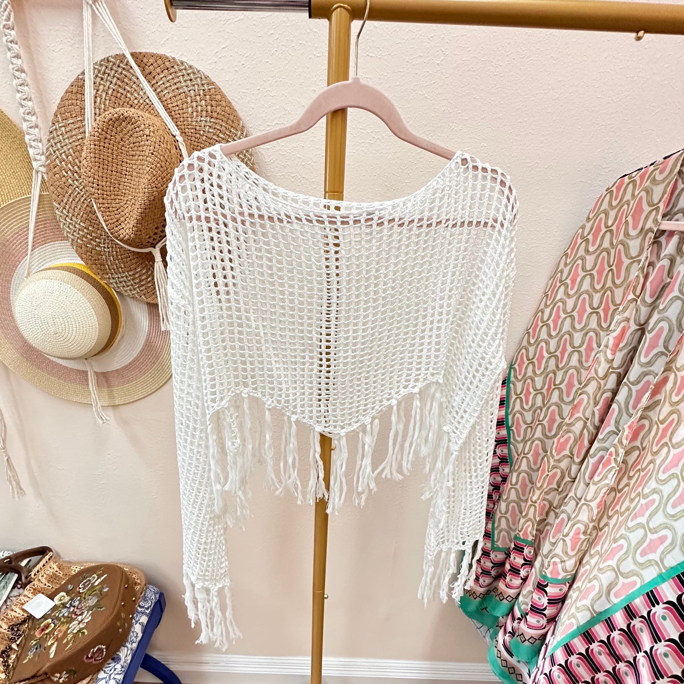 Tassel Knitted Top/Cover-up