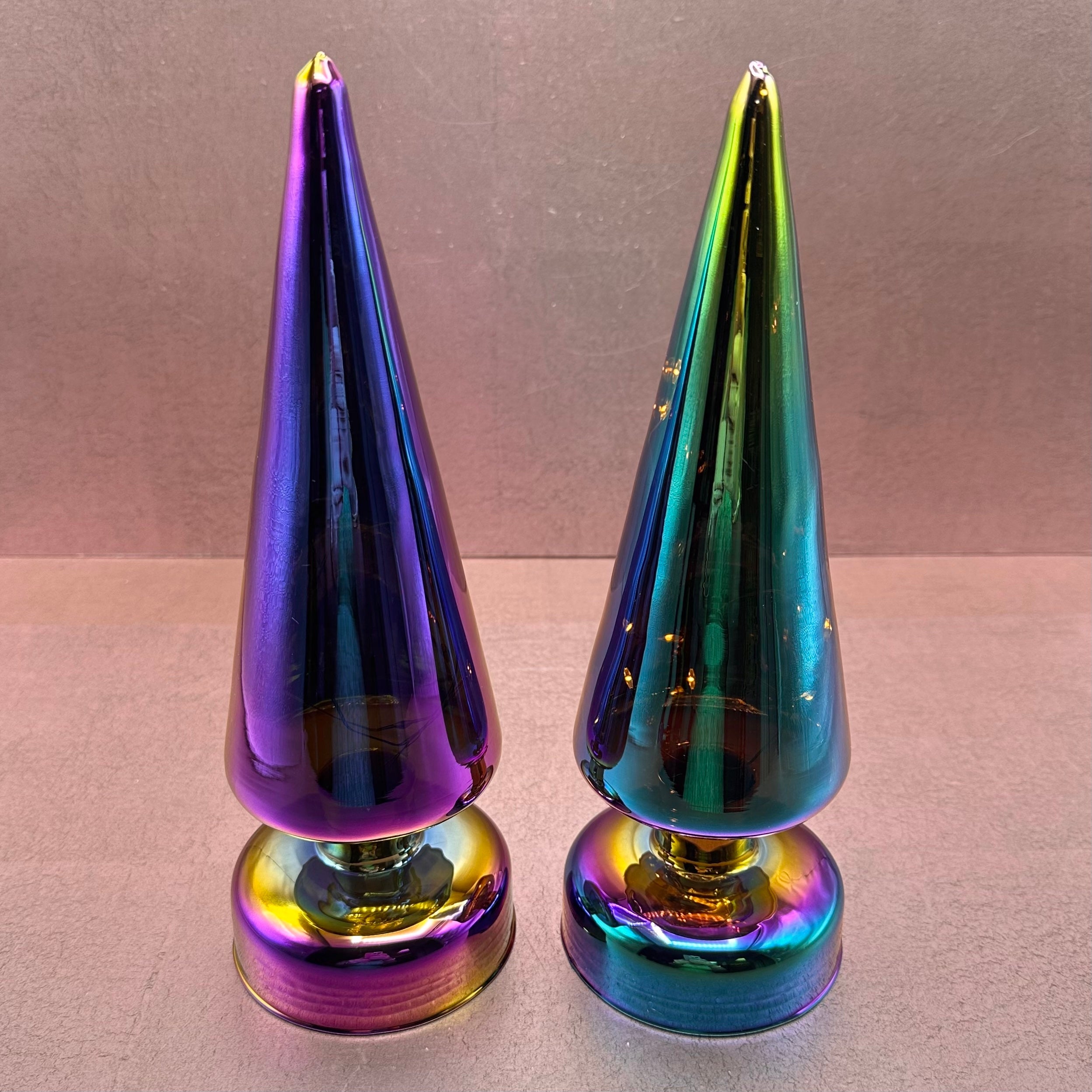 Multi Colored Iridescent Light Up Christmas Tree