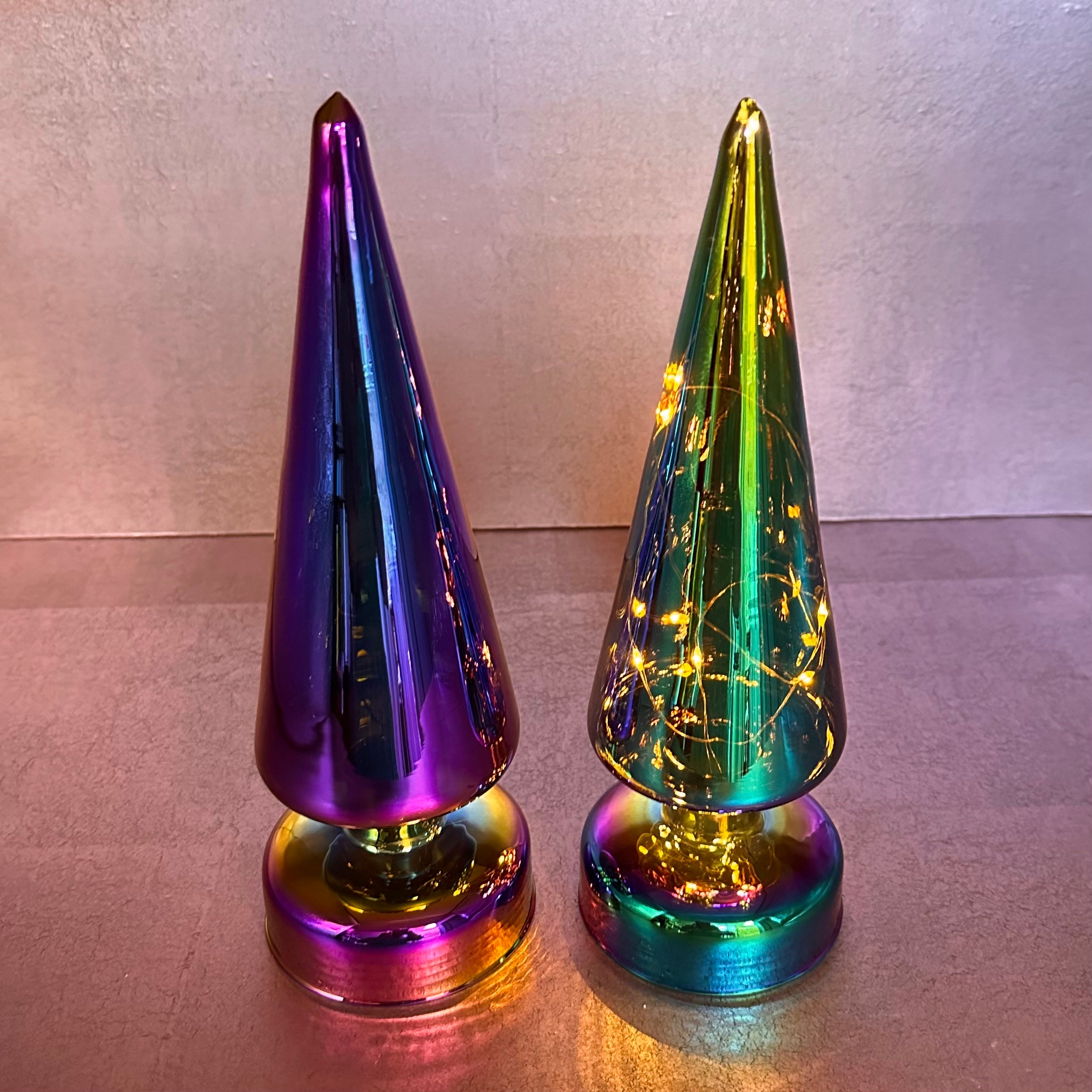 Multi Colored Iridescent Light Up Christmas Tree