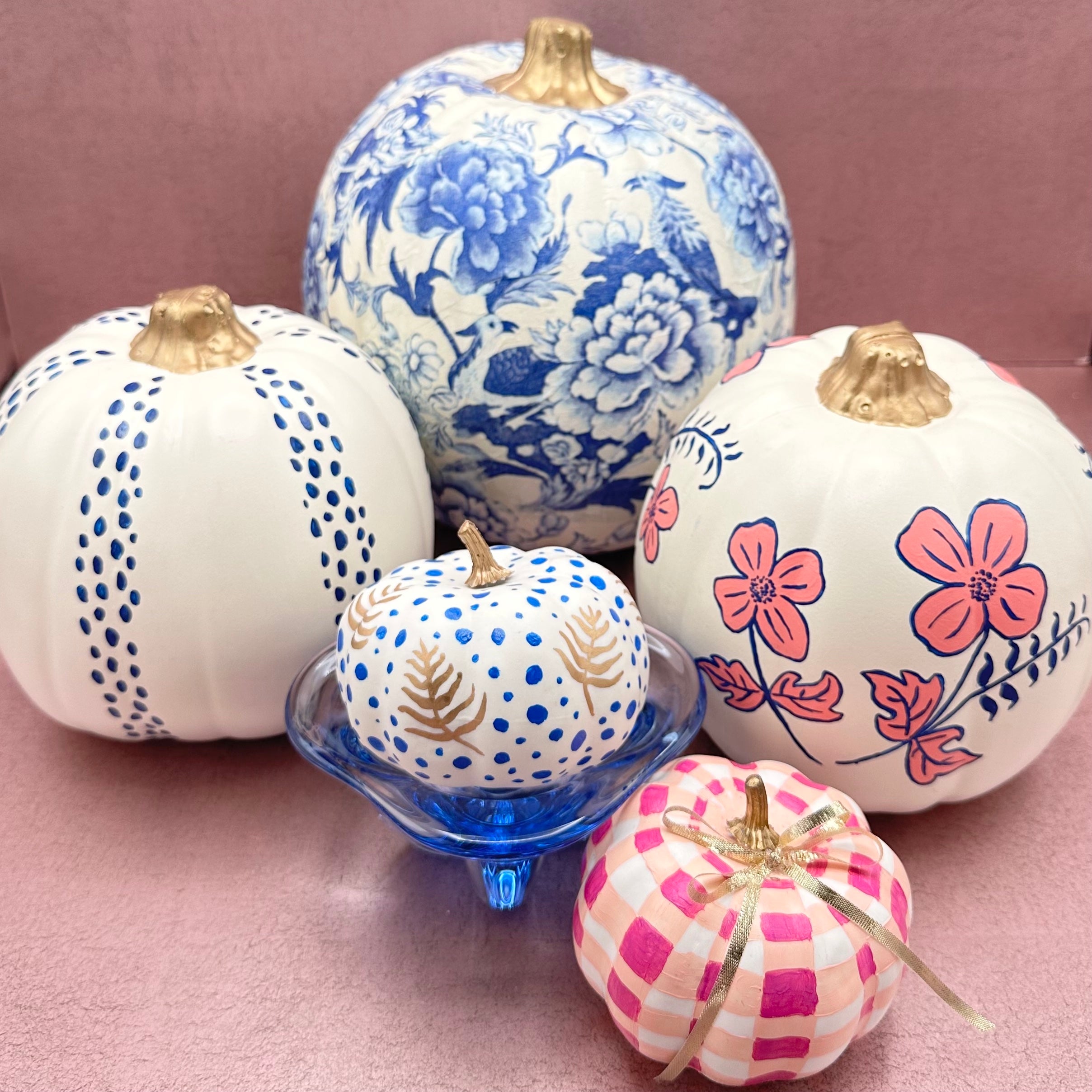 Decoupaged/Painted Pumpkins