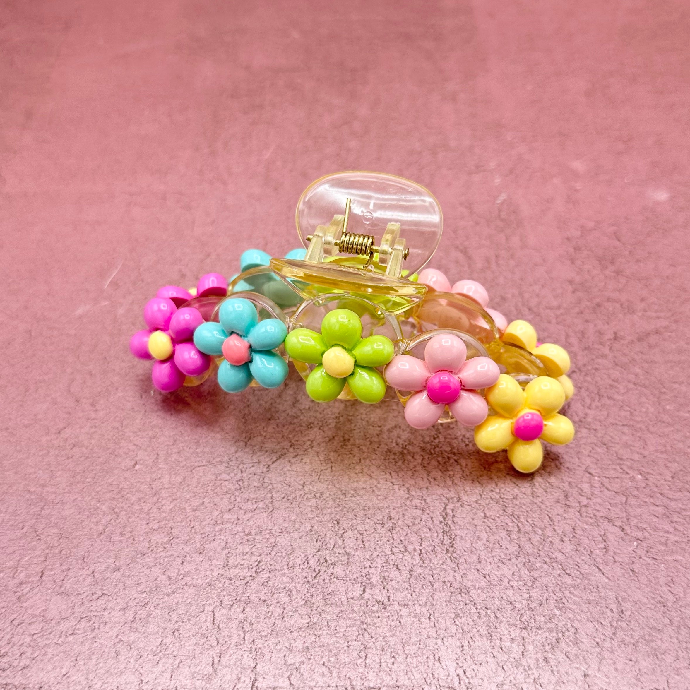 Flower Preppy Claw Clip