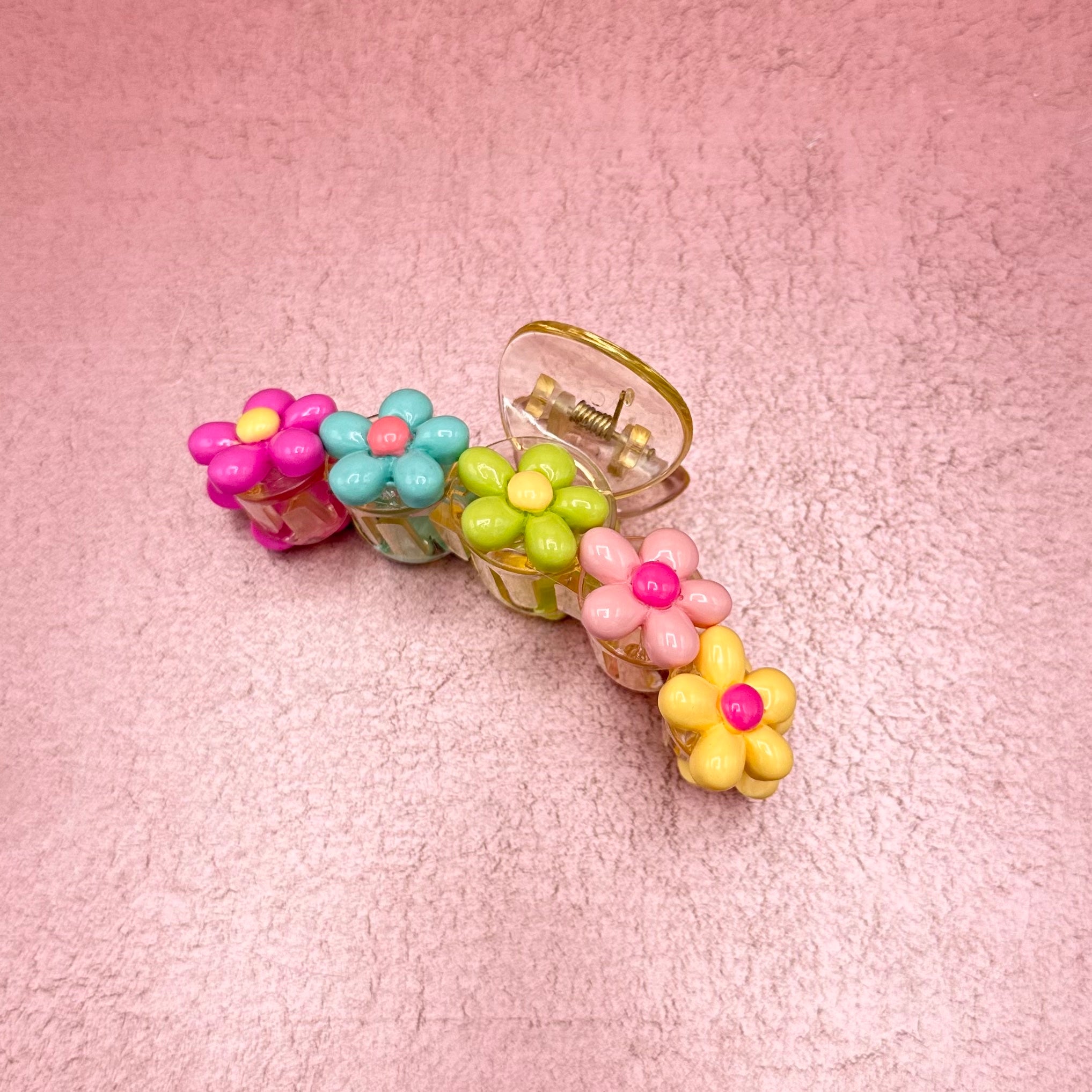 Flower Preppy Claw Clip