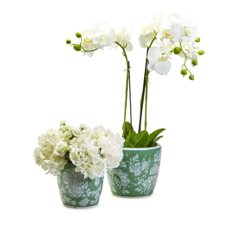 Countryside Hand-Painted Cachepot/Planter
