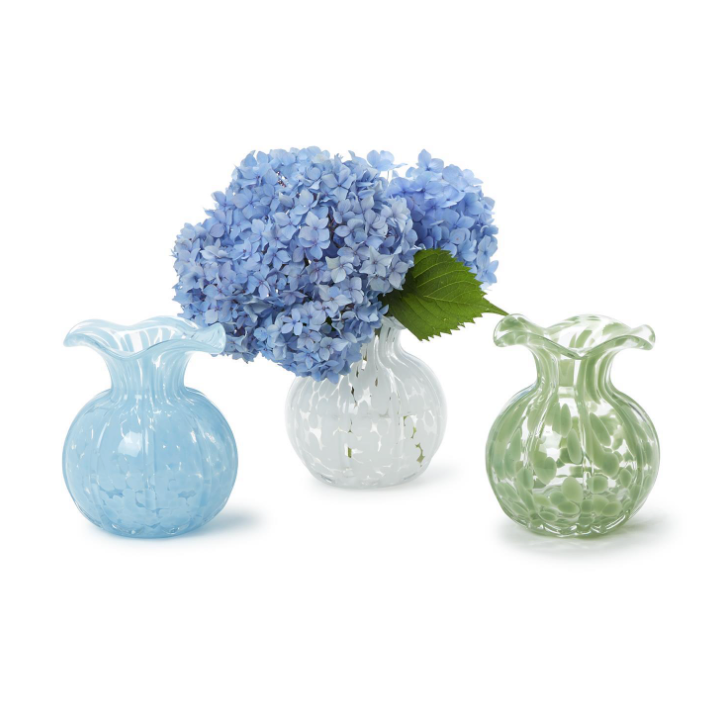 Ruffled Edge Spotted Vase