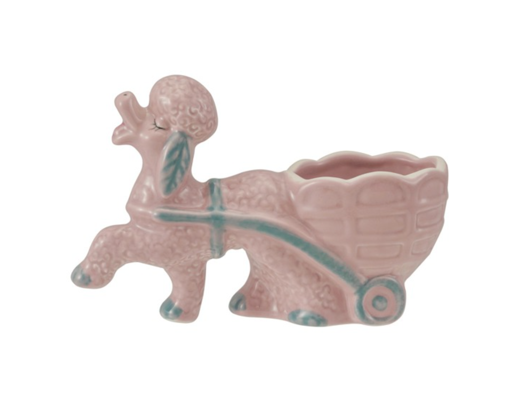 Whimsical Poodle w/ Cart