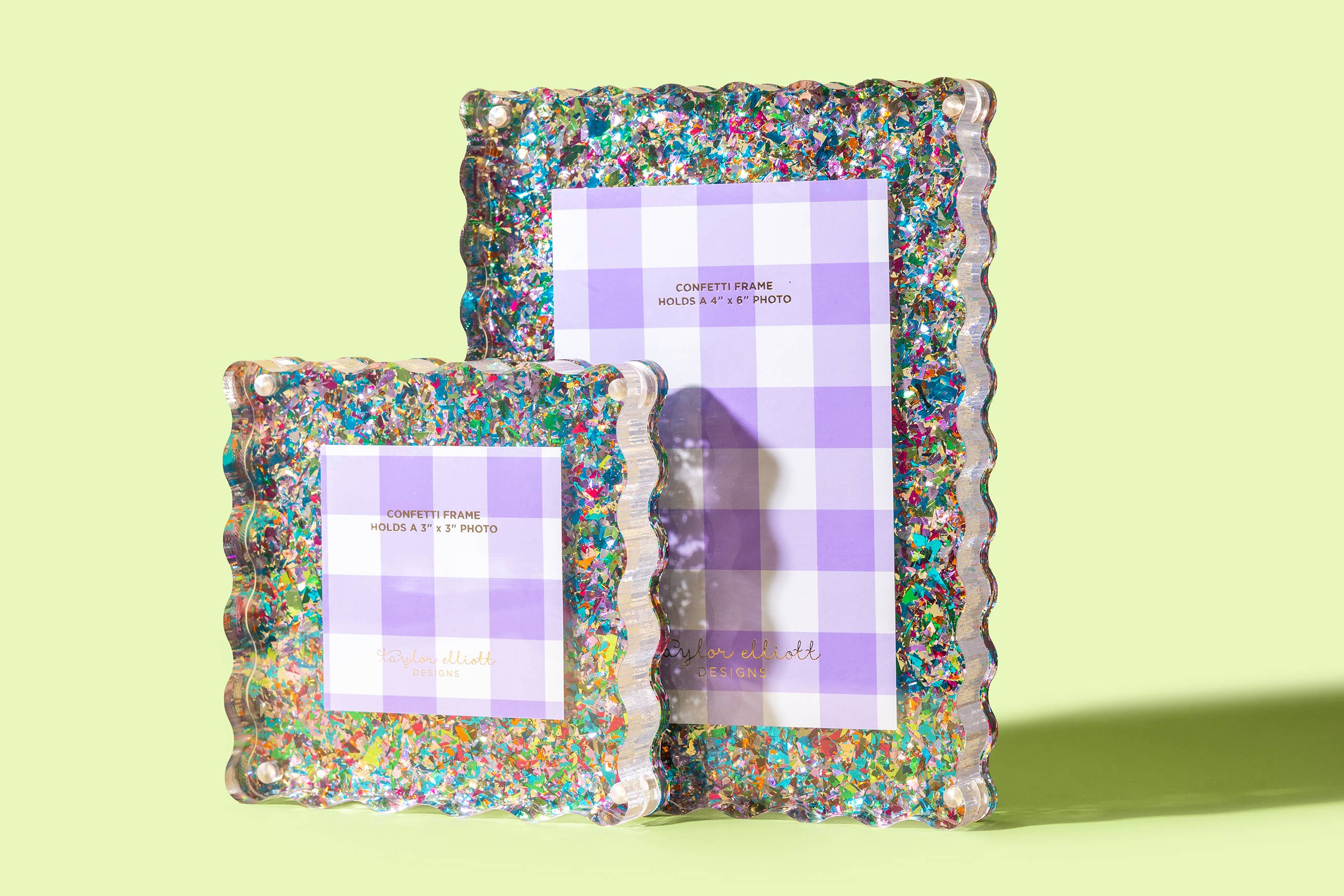 Acrylic Confetti Picture Frame