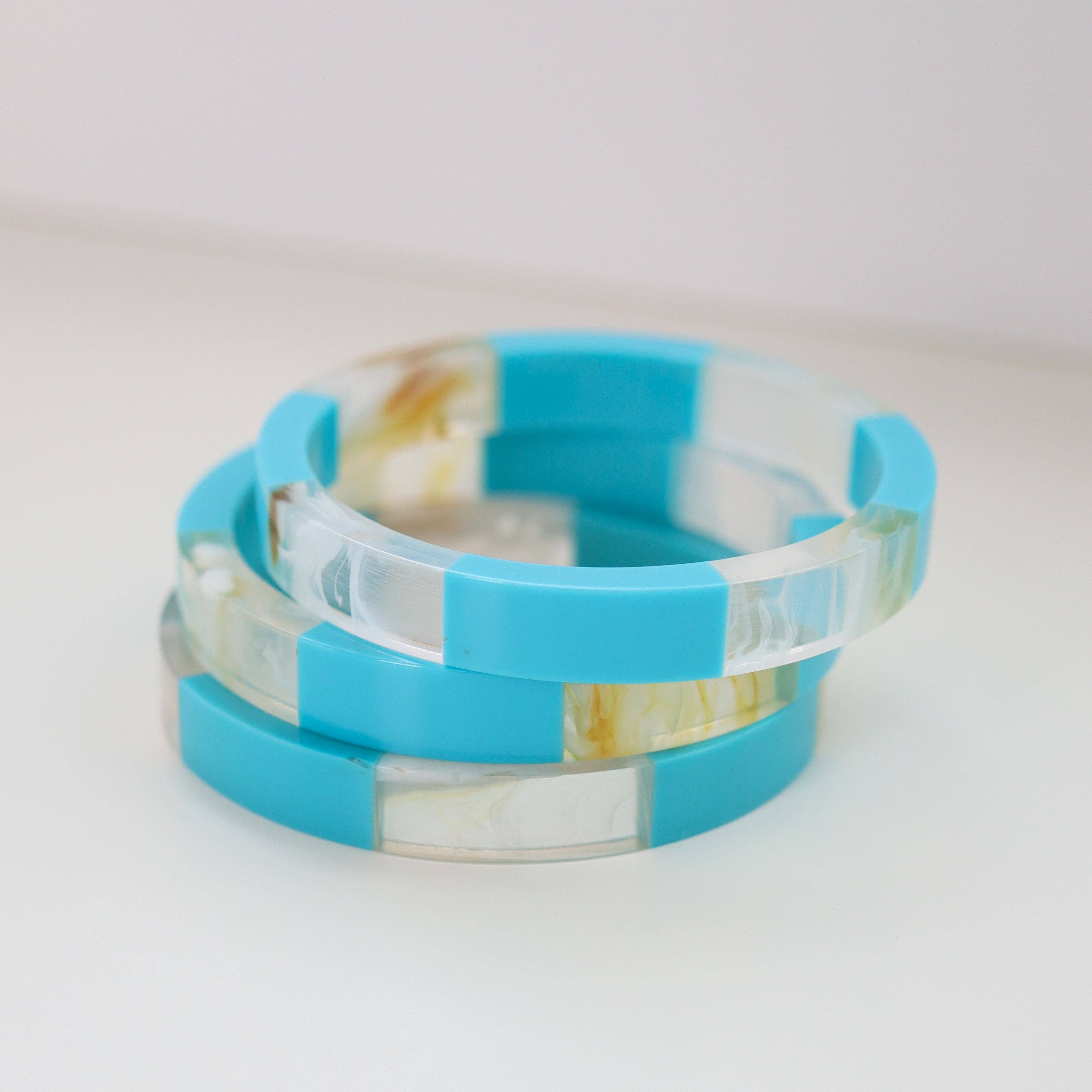 Luna Waterproof Bangle - Cerulean Blue