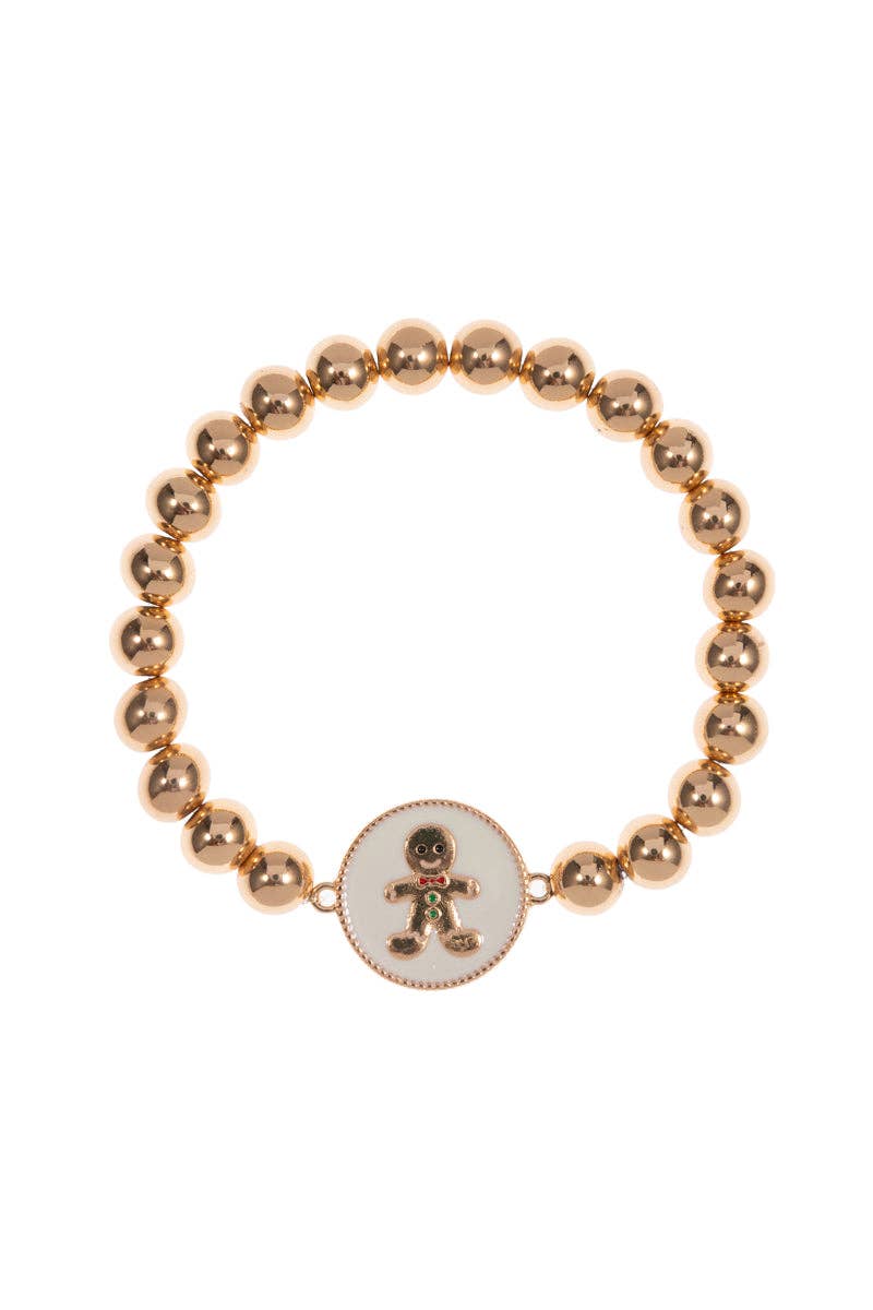 Gingerbread Cookie Stretch Bracelet