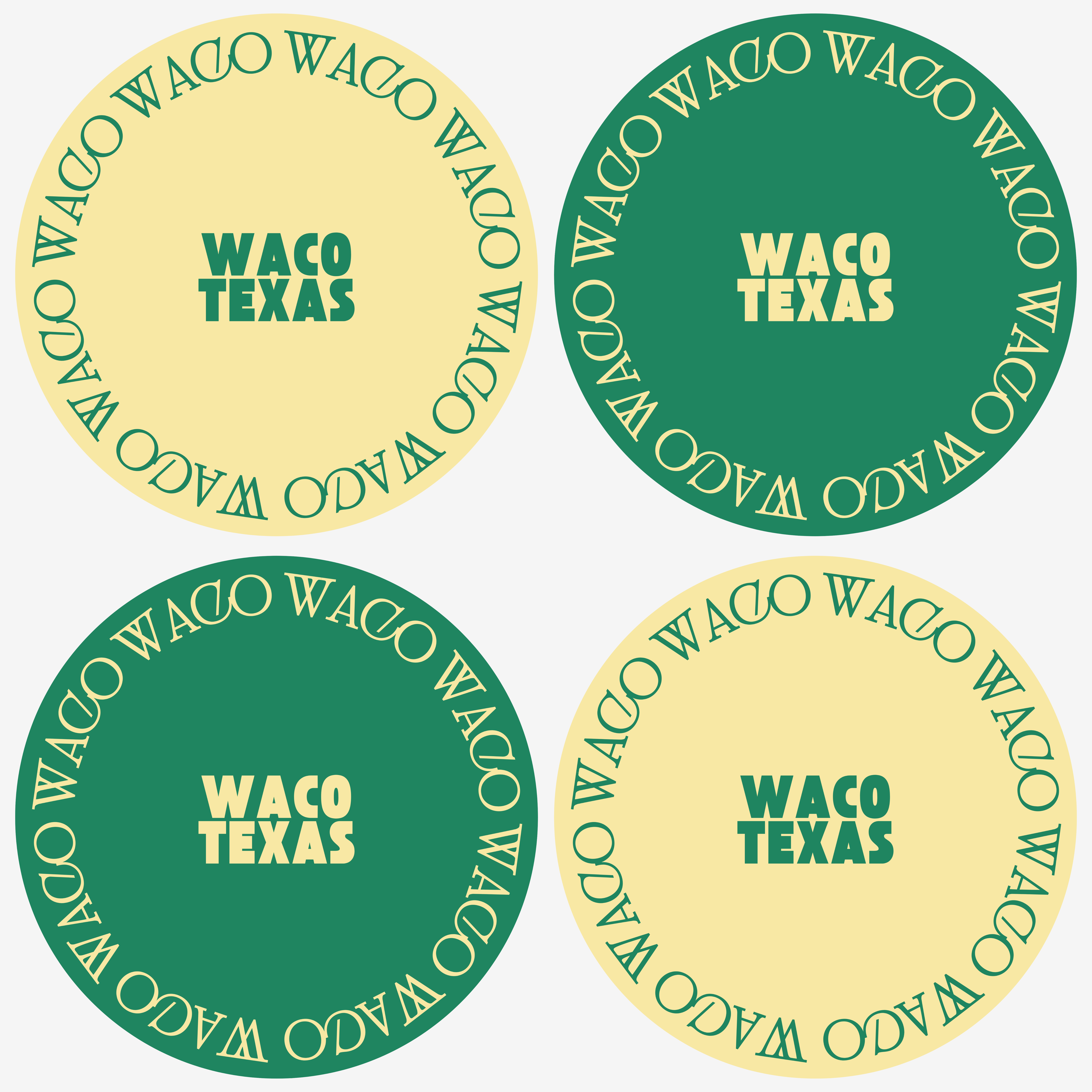 Waco Texas Acrylic Coasters