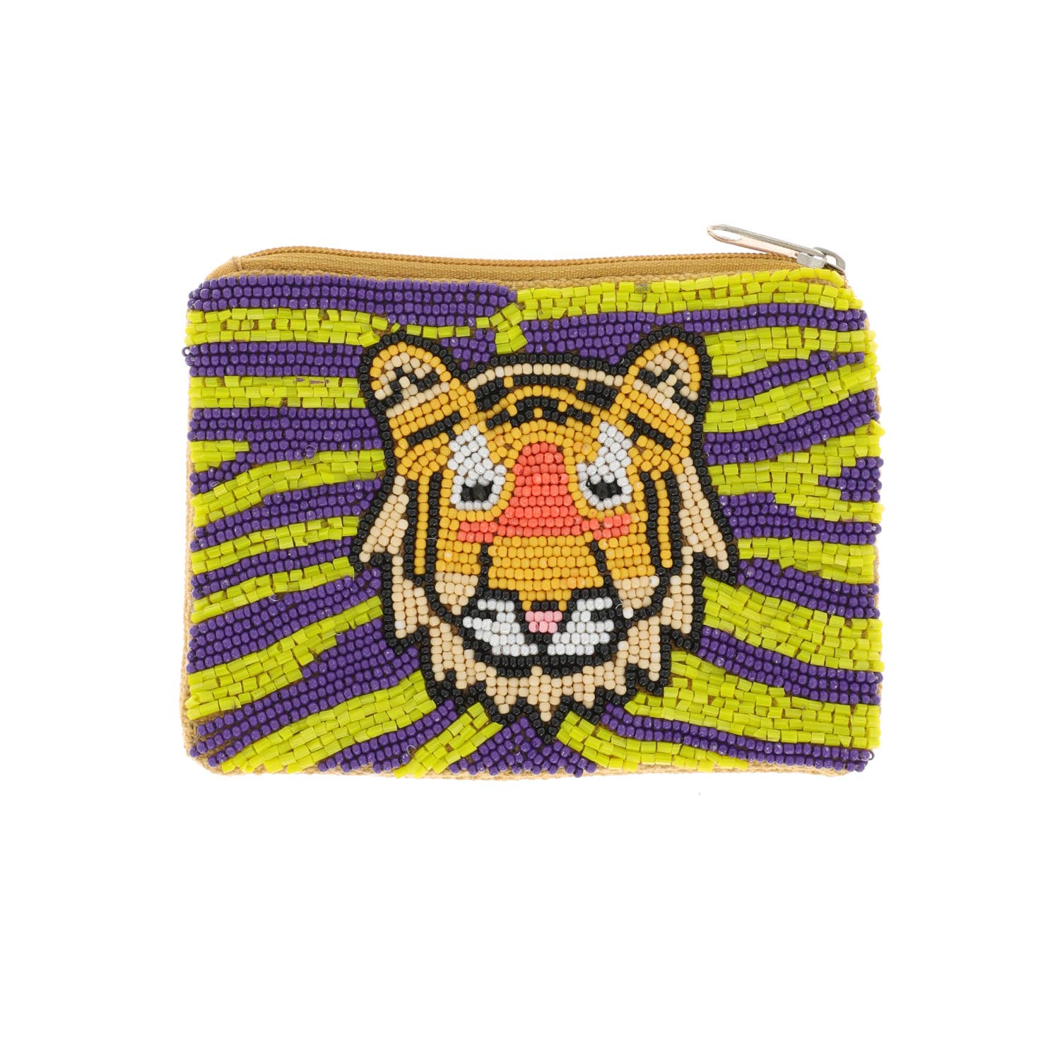 Gameday Beaded Tiger Coin Purse