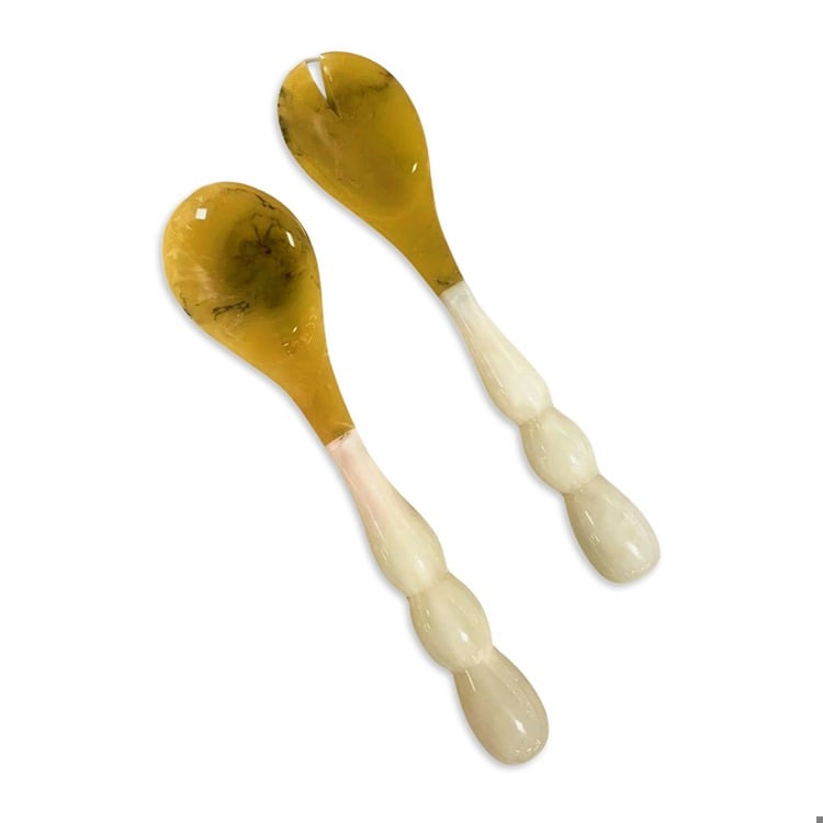 RESIN Rio Bubble Salad Servers (White)