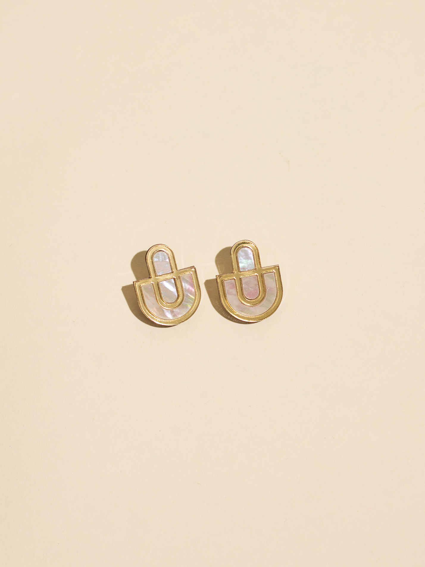 Devin 2 Mother of Pearl and Acrylic Studs