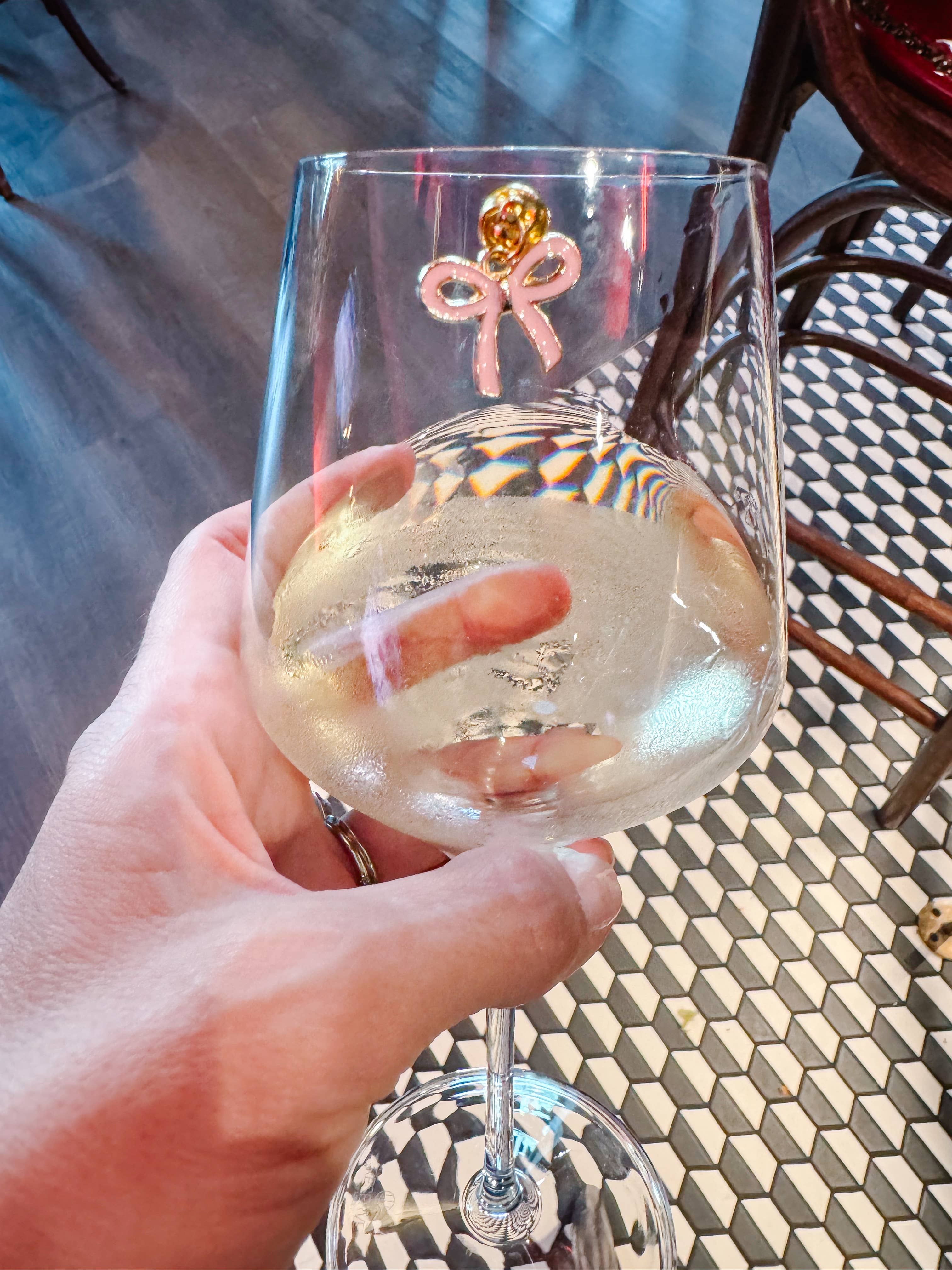Top it with a bow! Cheers Charms, Set of 6
