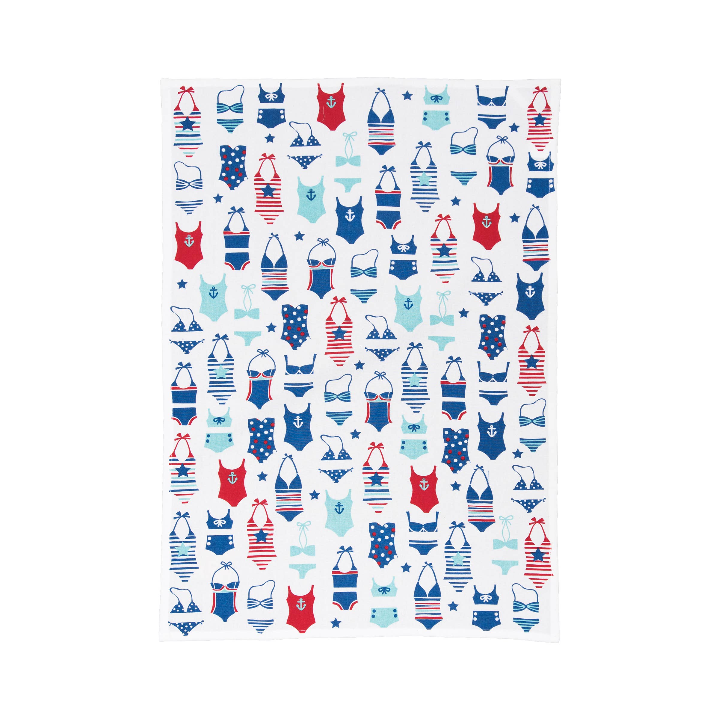 Patriotic Festive Swimsuit Kitchen Towel