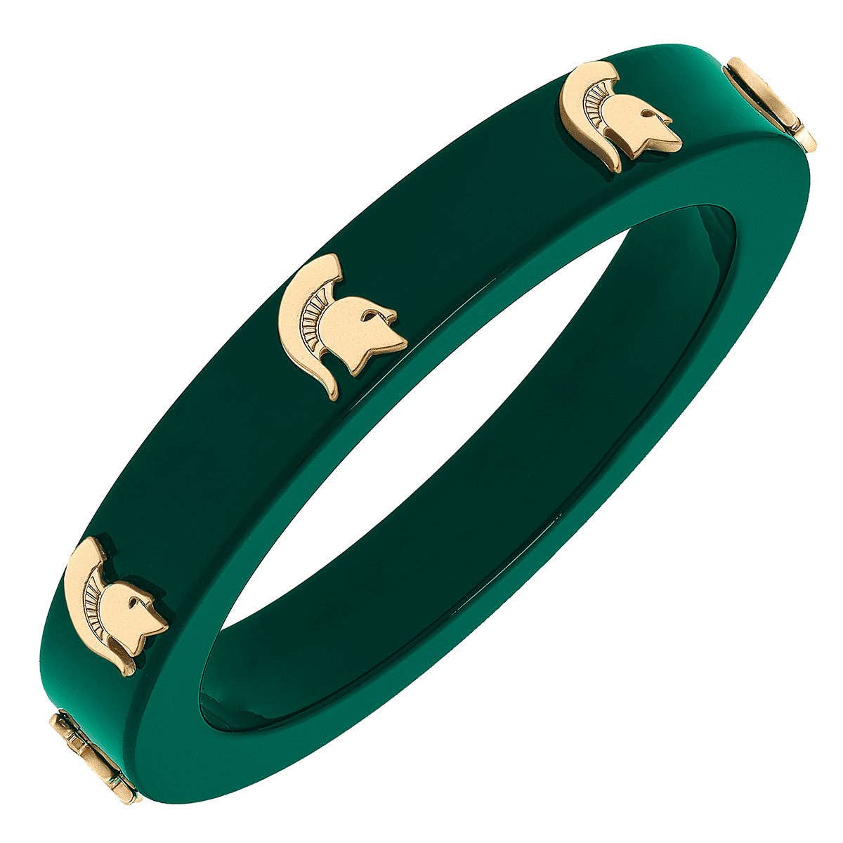 Spartans Green Resin Bangle