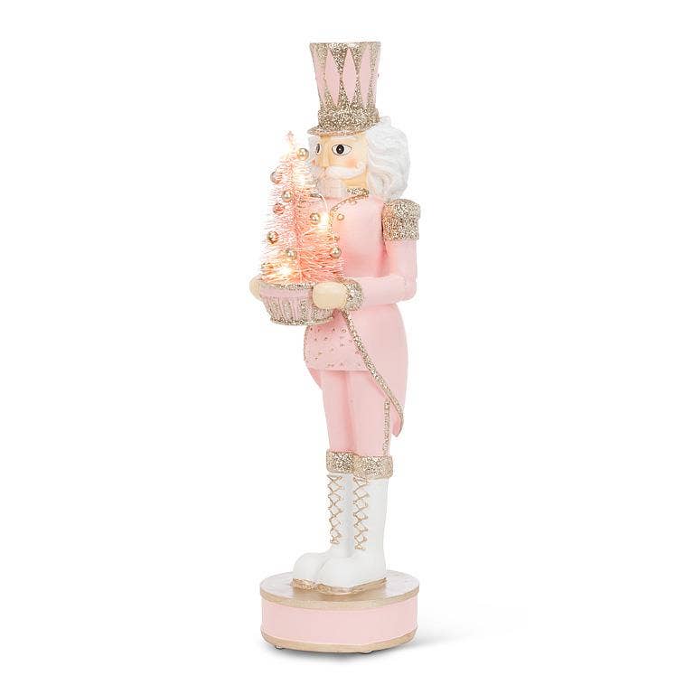 Pink Nutcracker w/ LED Tree