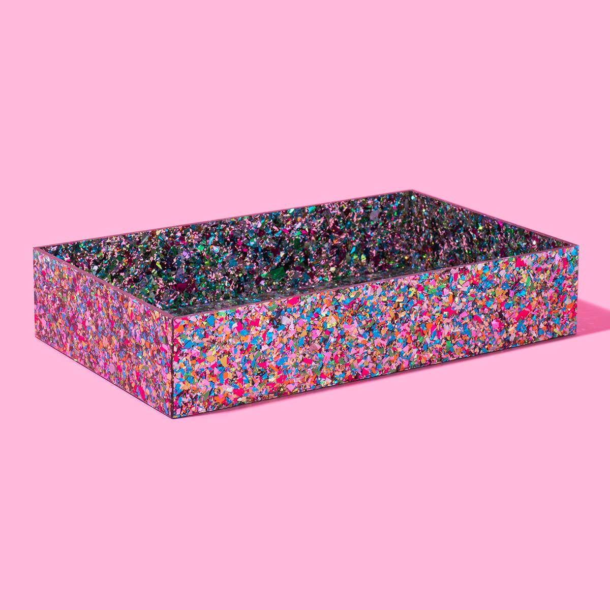Acrylic Confetti Nesting Tray Medium