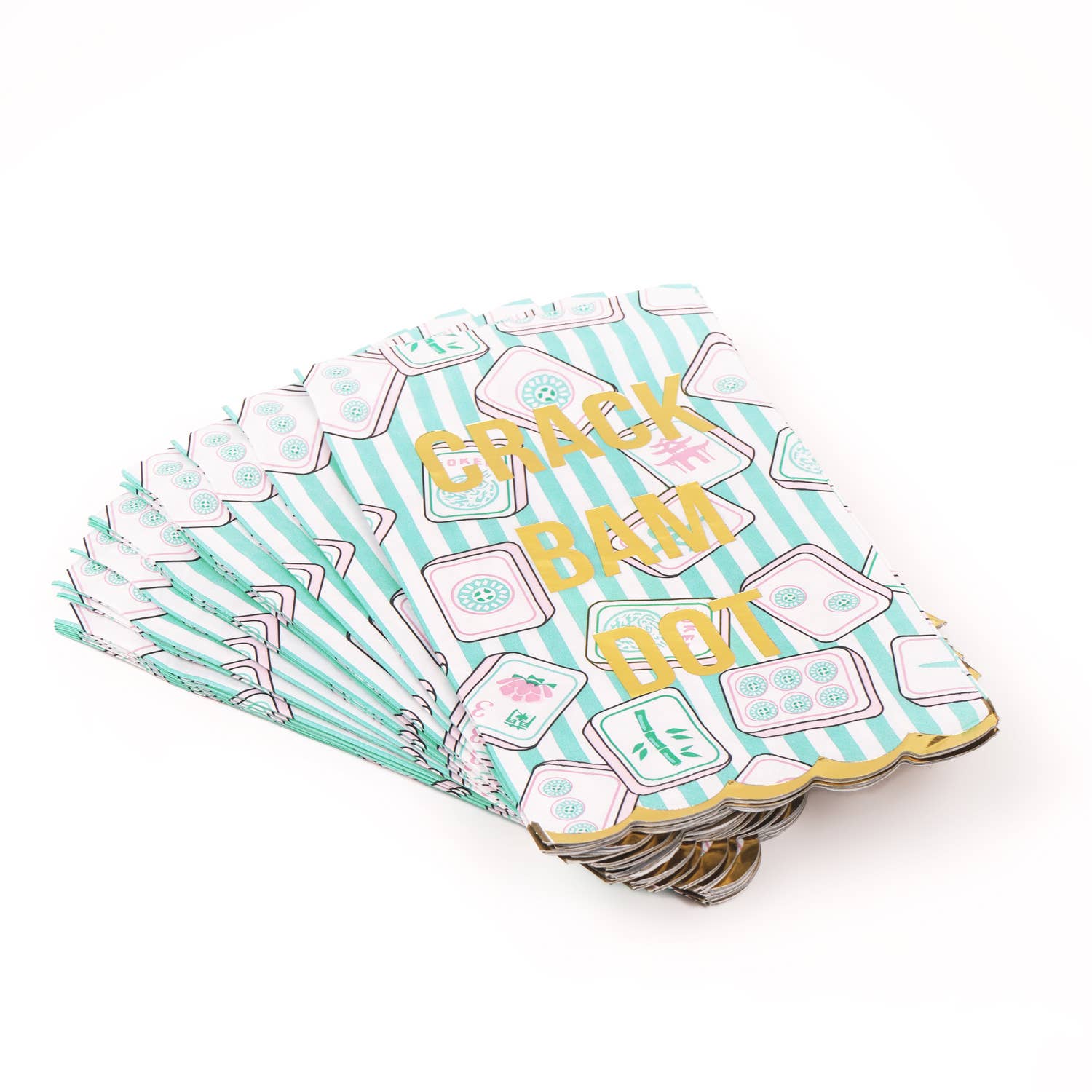 Mahjong Stripe Paper Guest Towel Pack