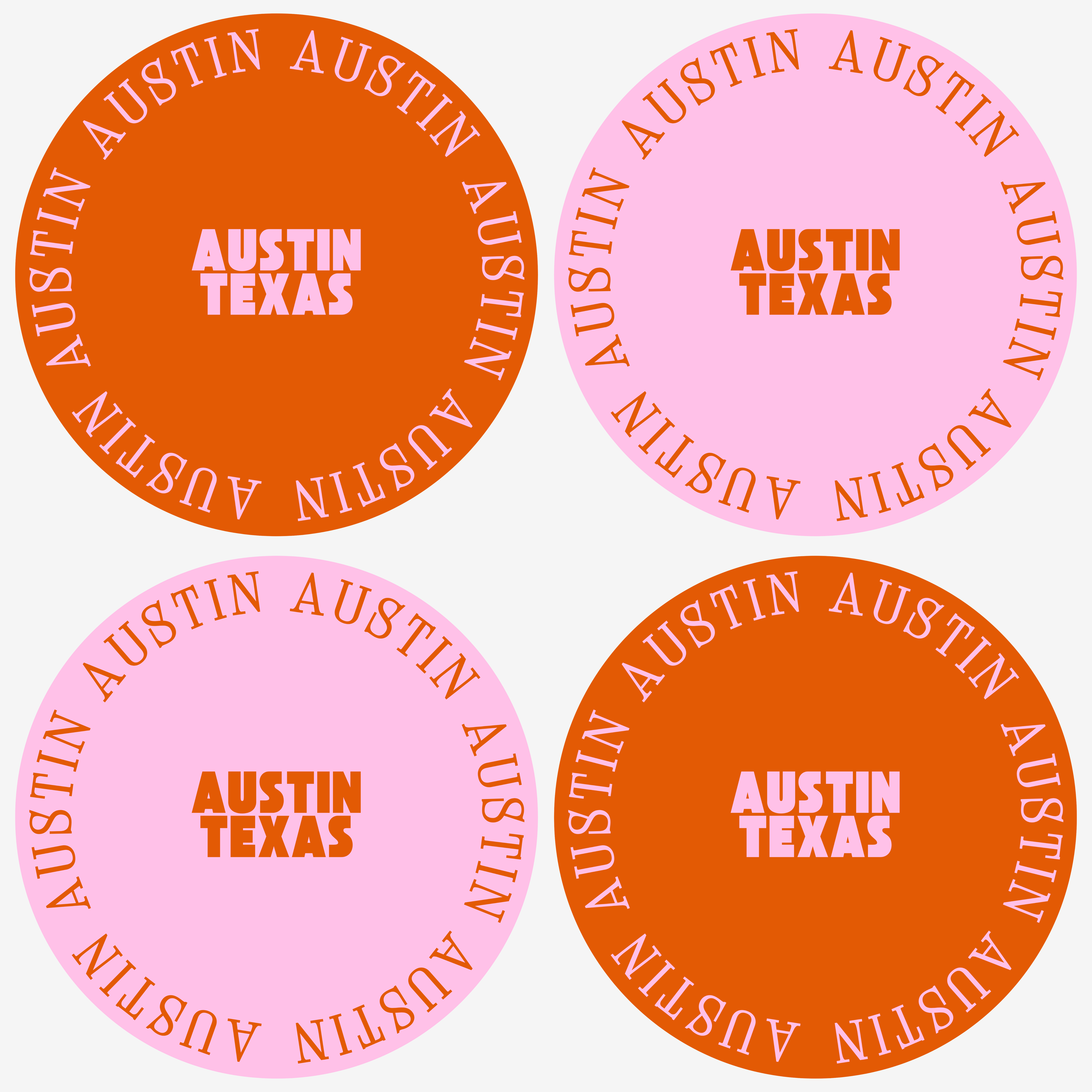 Austin Texas Acrylic Coasters