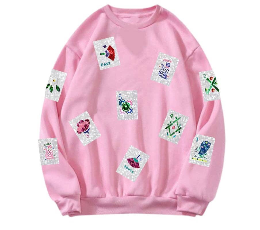 Sequin Mahjong Tile Sweatshirt