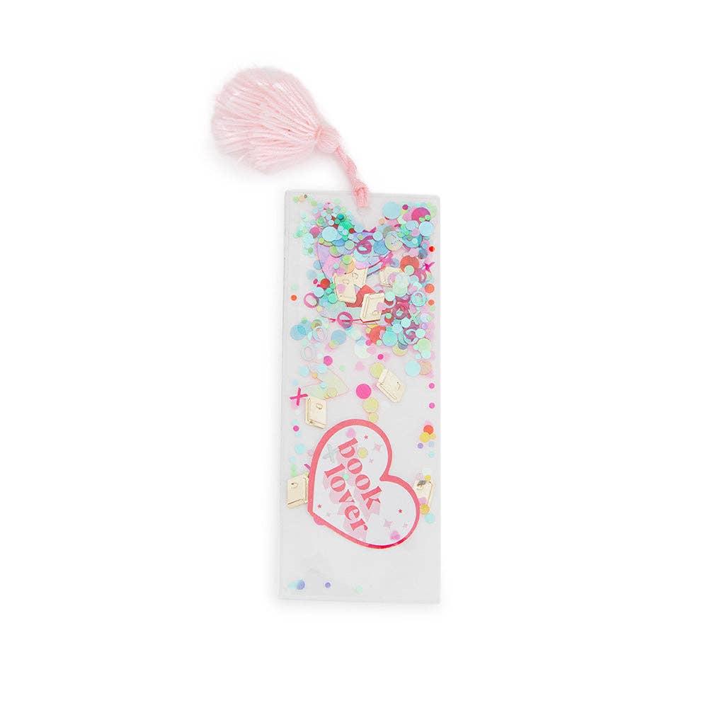 Book Lover Confetti Bookmark