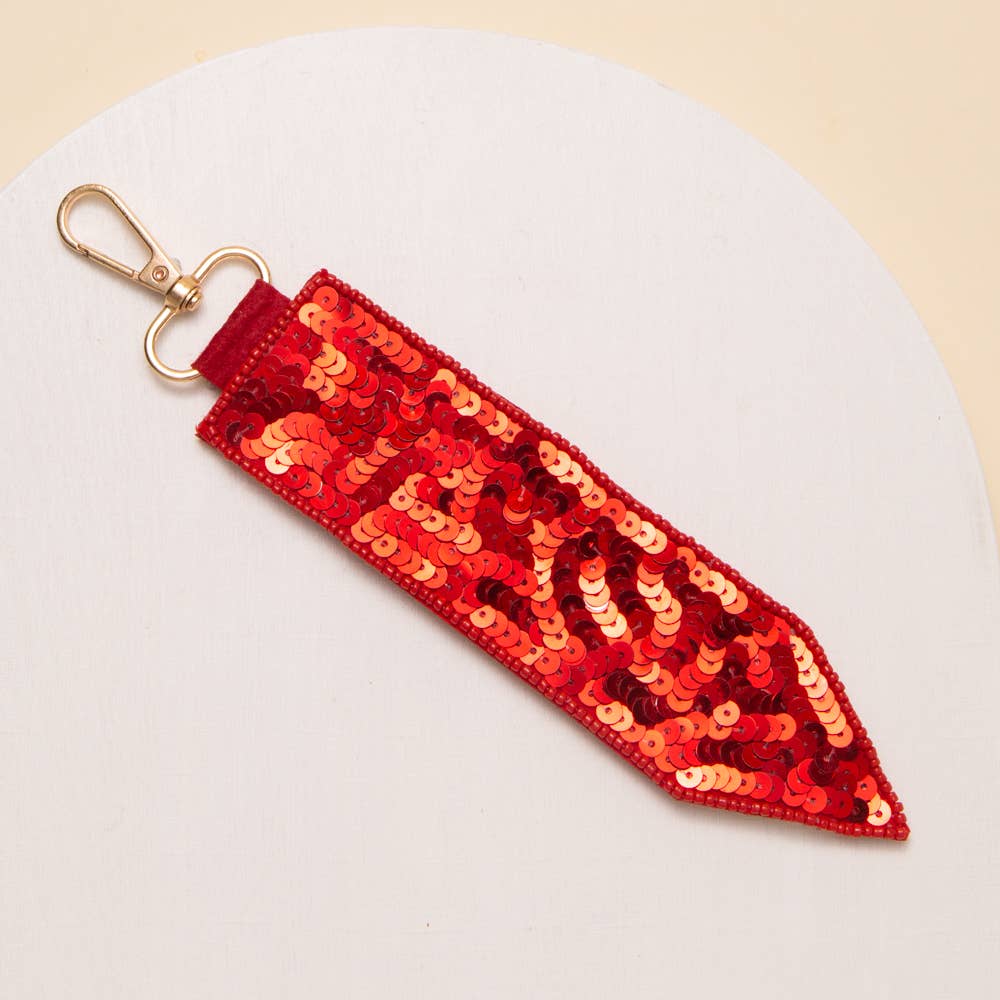Beaded Pencil Keychain
