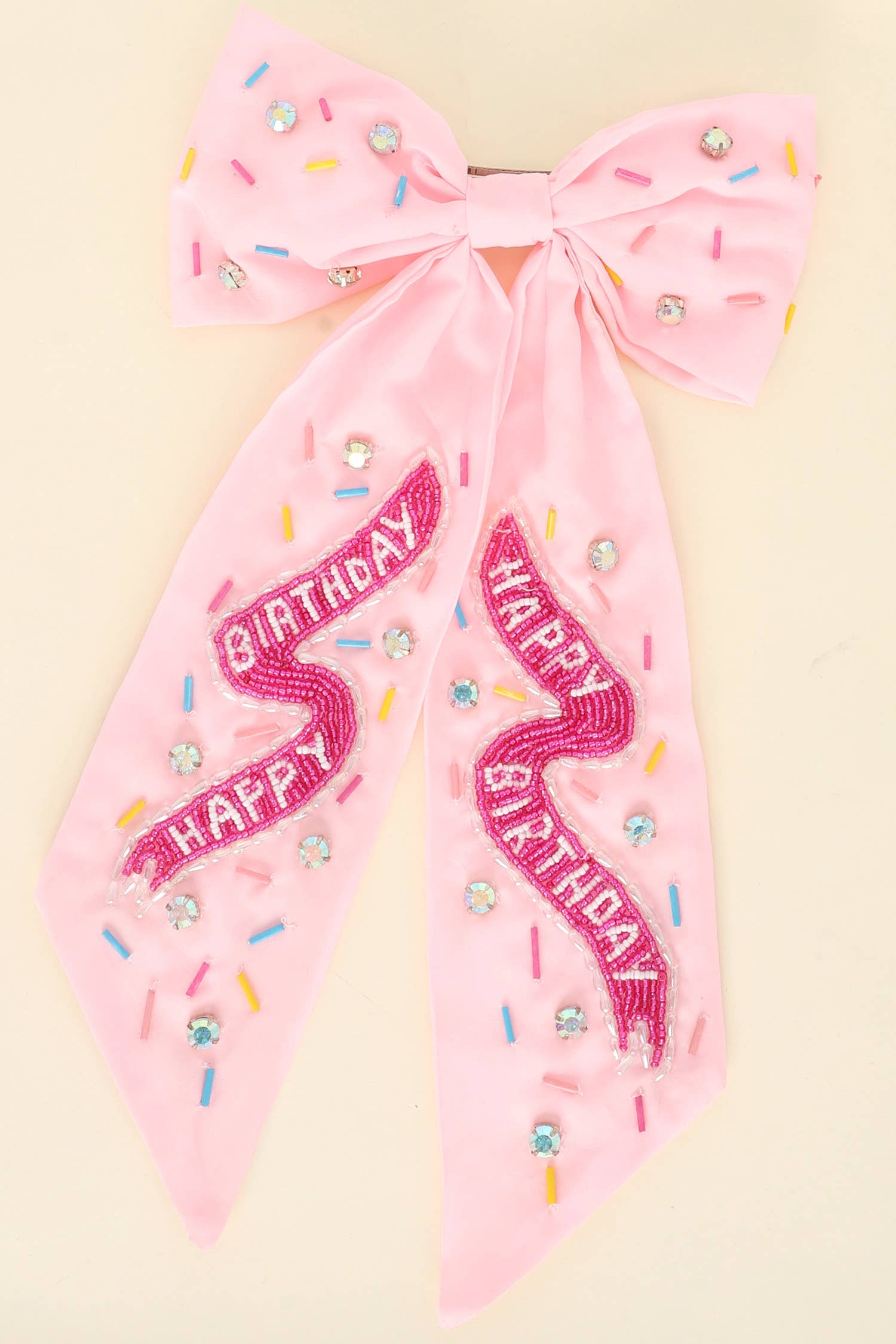 Happy Birthday Jeweled Bow