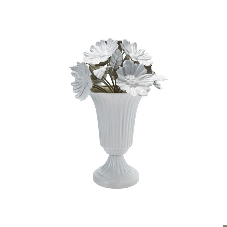 10"Rd Metal Floral Decoration