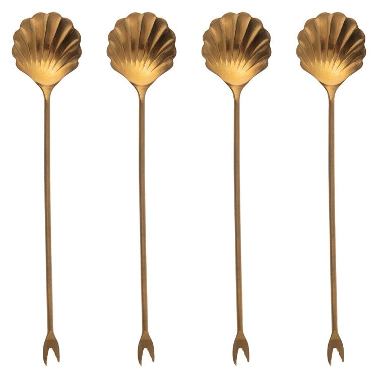 Shell Cocktail Picks Set of 4