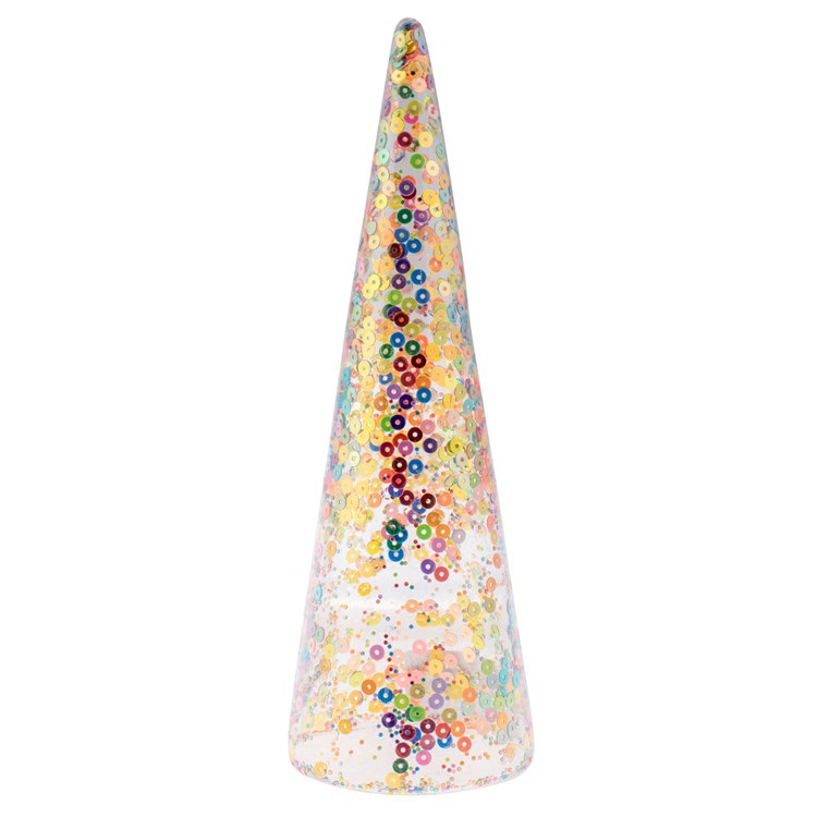 Confetti Small Glass Christmas Tree