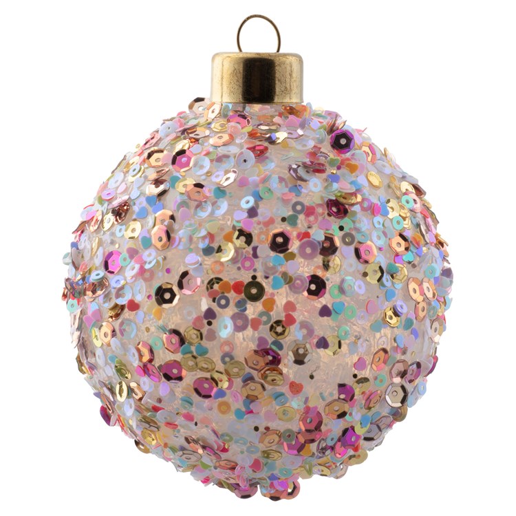 Confetti Glass Ball Ornament