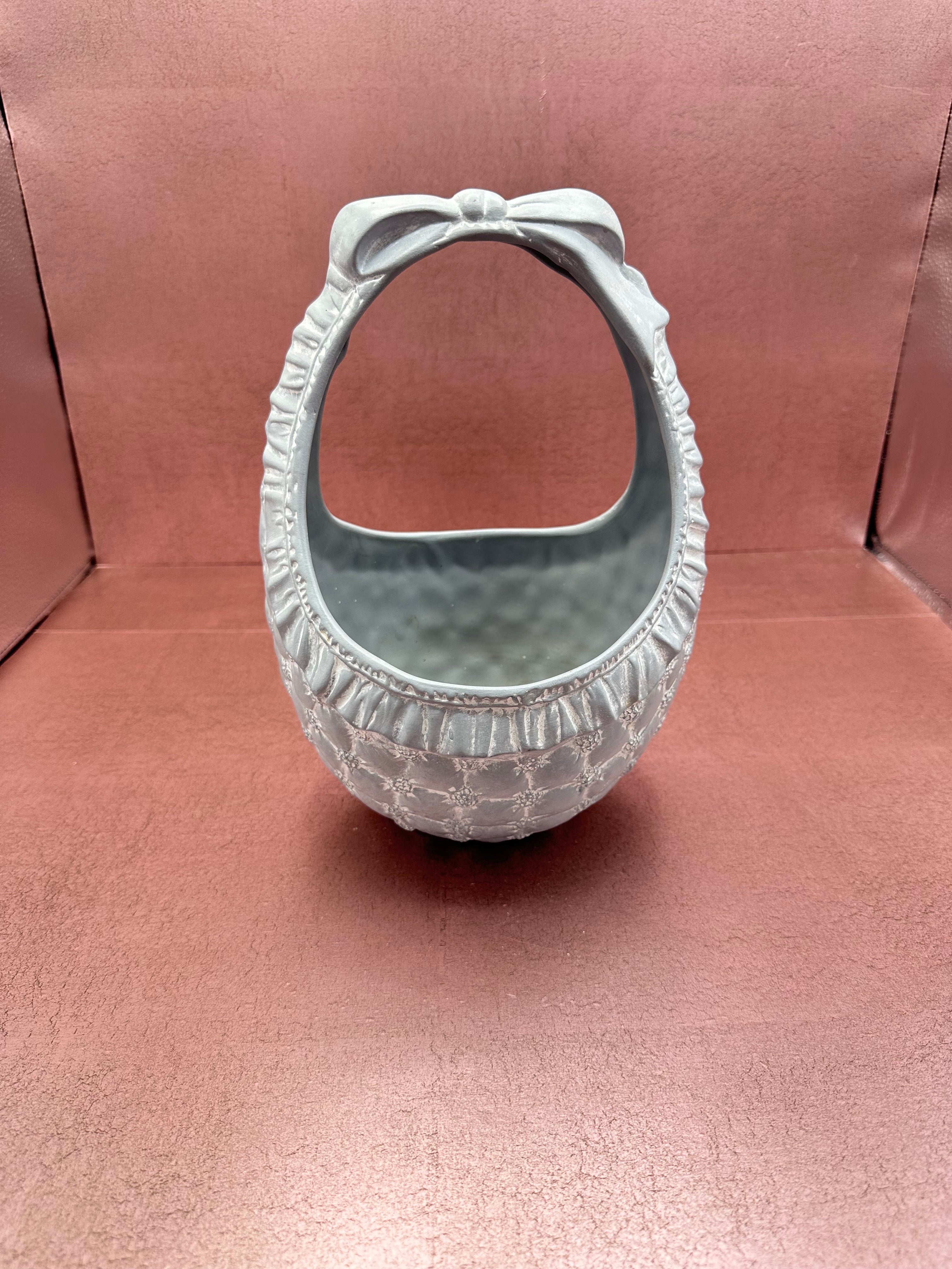Ceramic Vintage Basket Planter